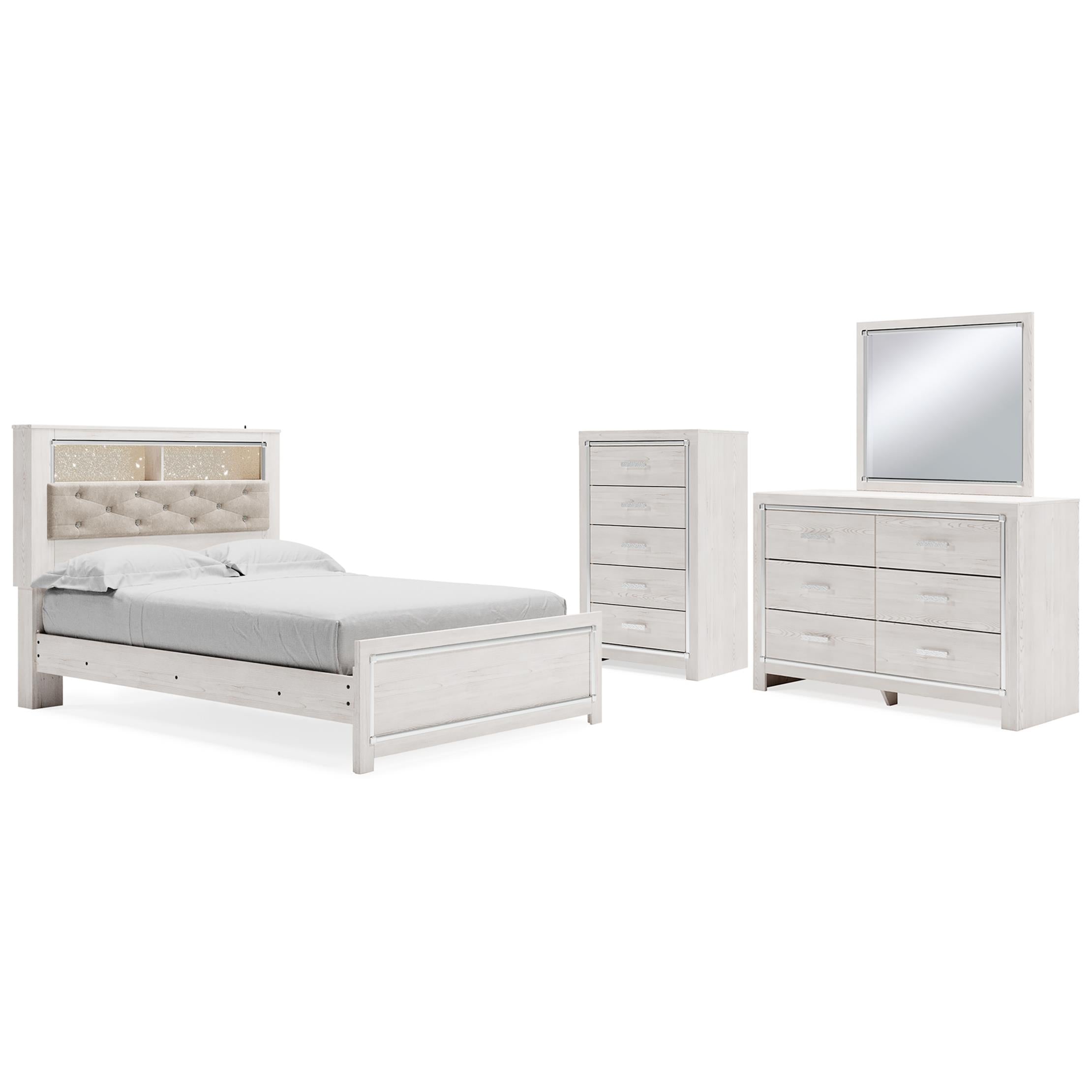 Signature Design by Ashley Altyra B2640B43 6 pc Queen Bookcase Bedroom Set - Image 1