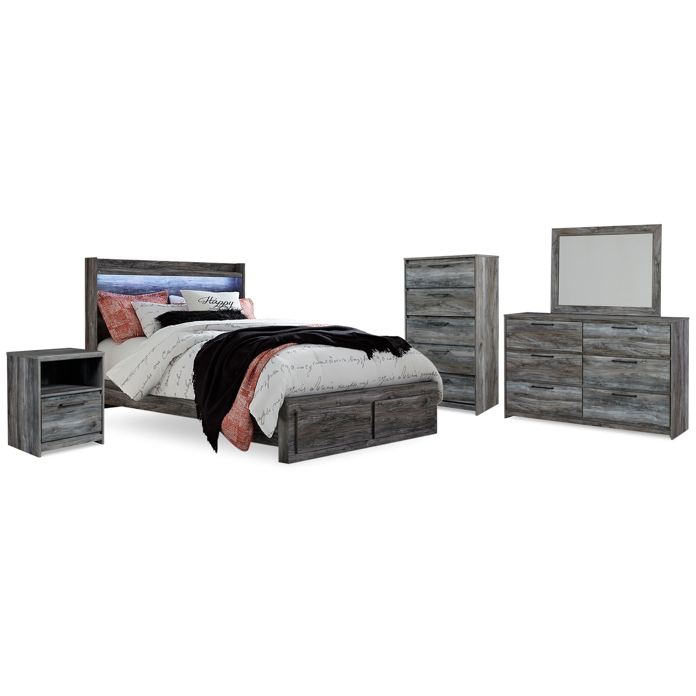 Signature Design by Ashley Baystorm B221B57 9 pc Queen Panel Bedroom Set - Image 2