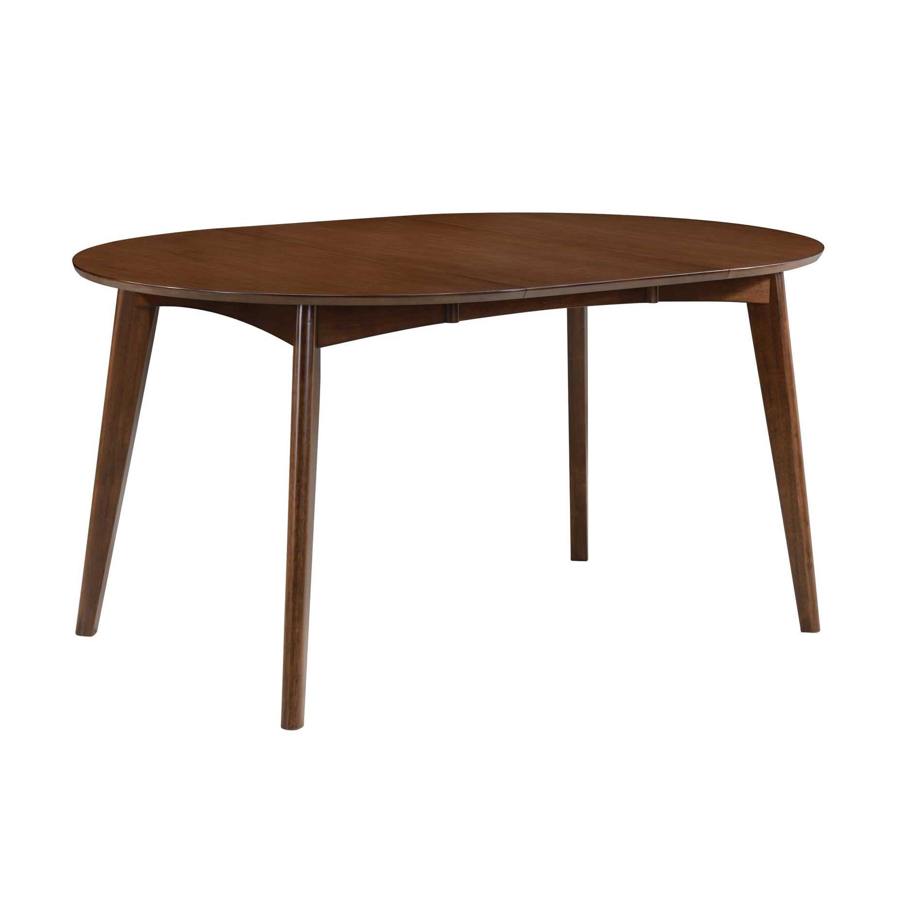 Coaster Furniture Jedda 105361 Oval 60-inch Extension Leaf Dining Table - Dark Walnut - Image 1