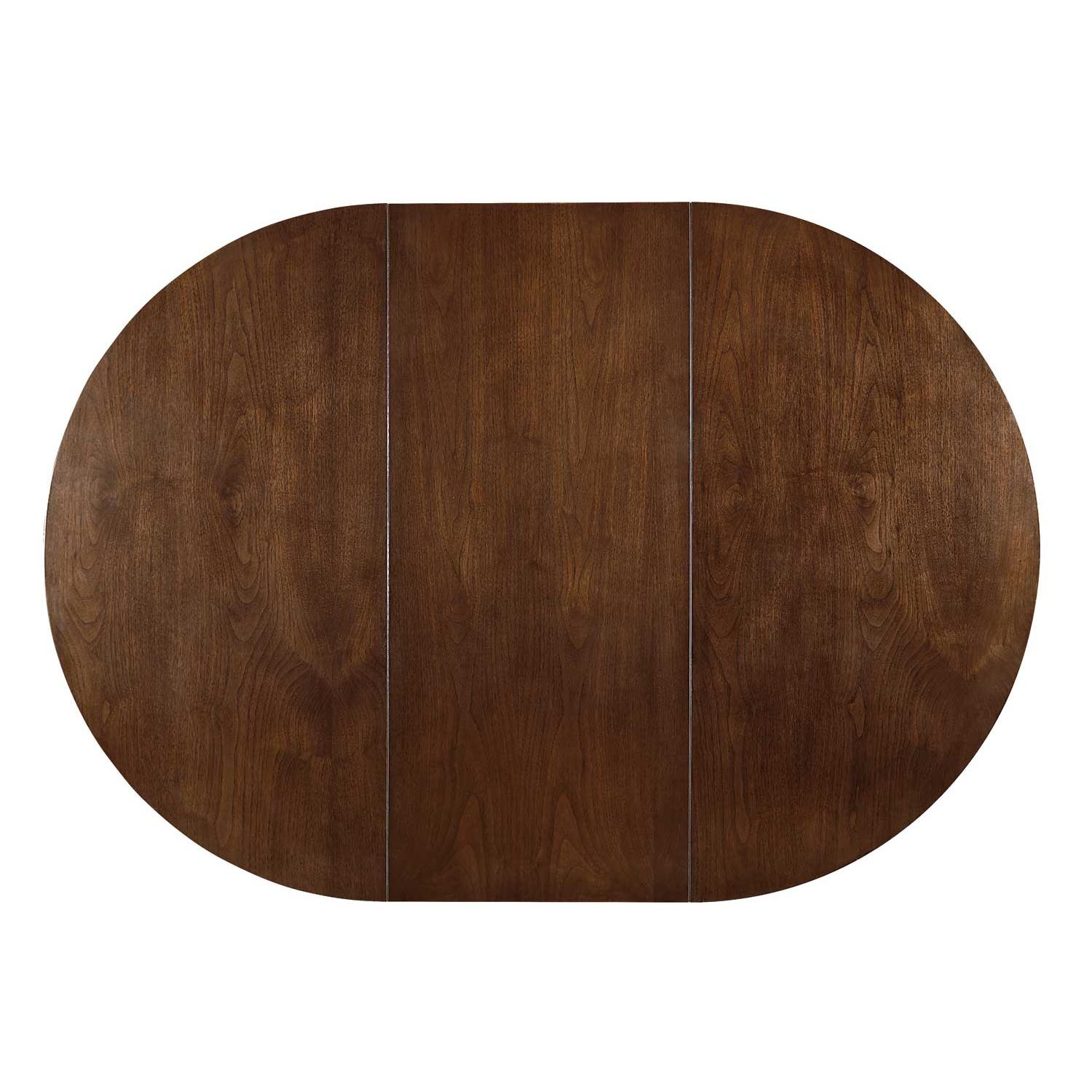 Coaster Furniture Jedda 105361 Oval 60-inch Extension Leaf Dining Table - Dark Walnut - Image 2