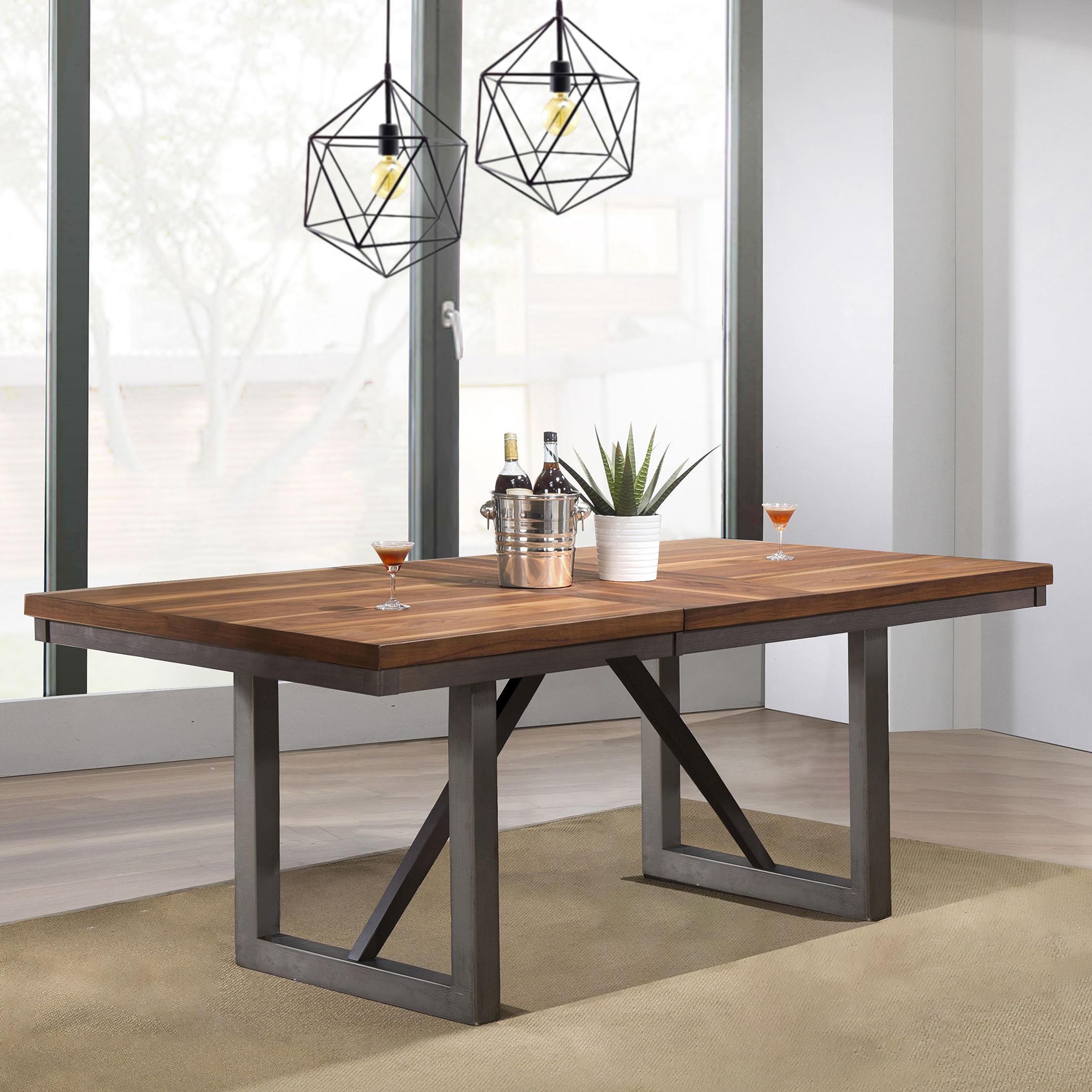 Coaster Furniture Spring Creek 106581 77-inch Extension Dining Table - Natural Walnut - Image 3