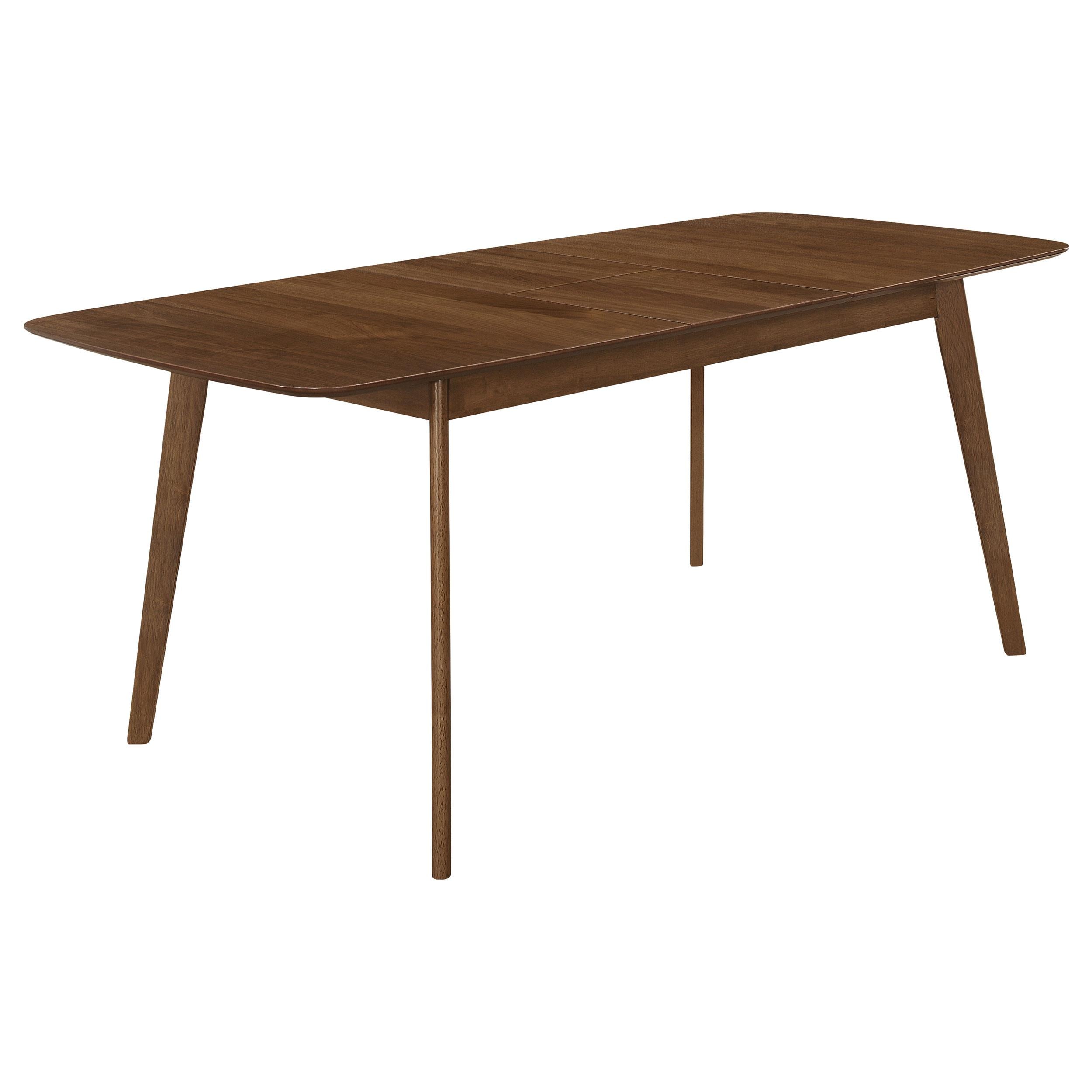 Coaster Furniture Redbridge 106591 75-inch Extension Leaf Dining Table - Natural Walnut - Image 1
