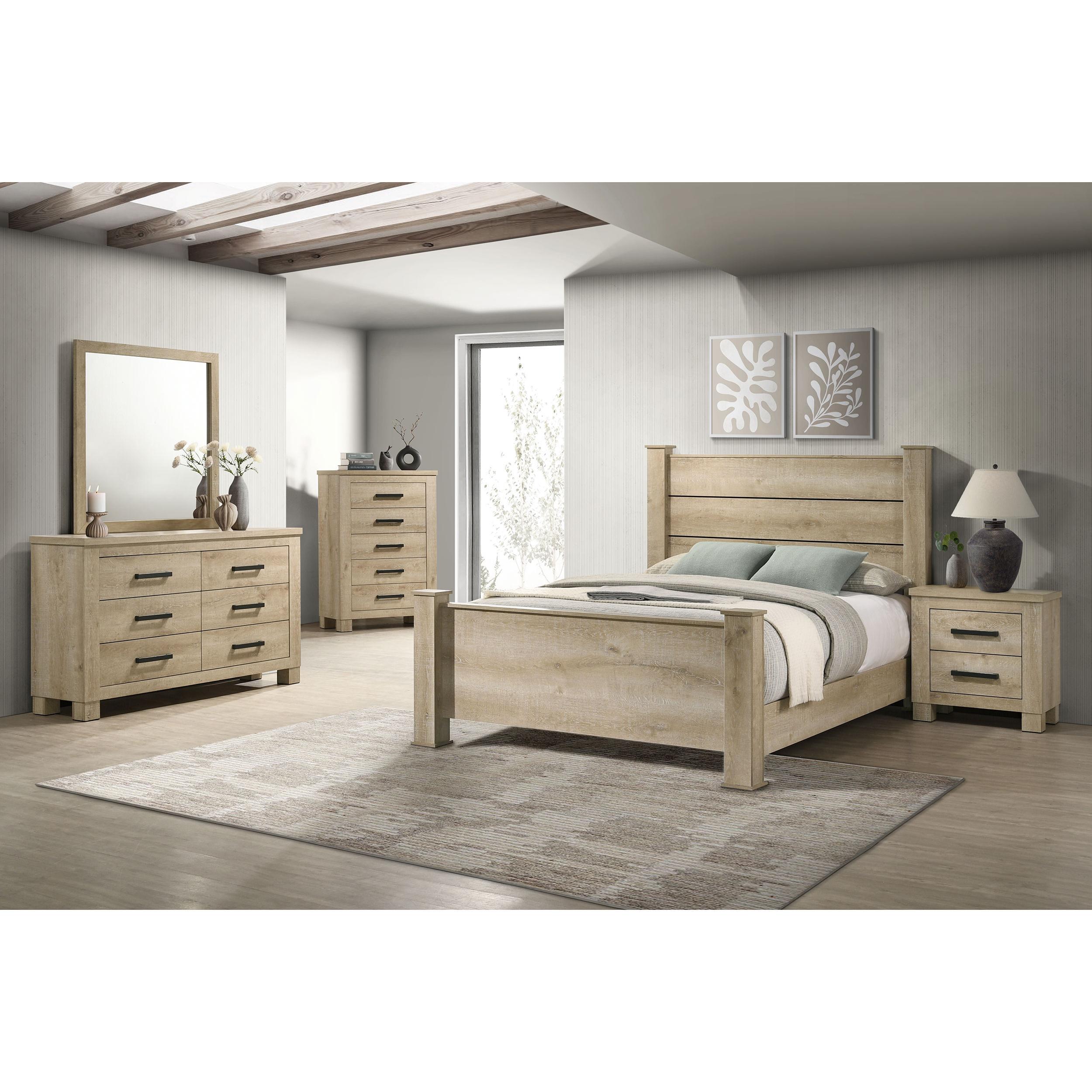 Coaster Furniture Oakglen 225101Q-S5 7 pc Queen Panel Bedroom Set - Image 1
