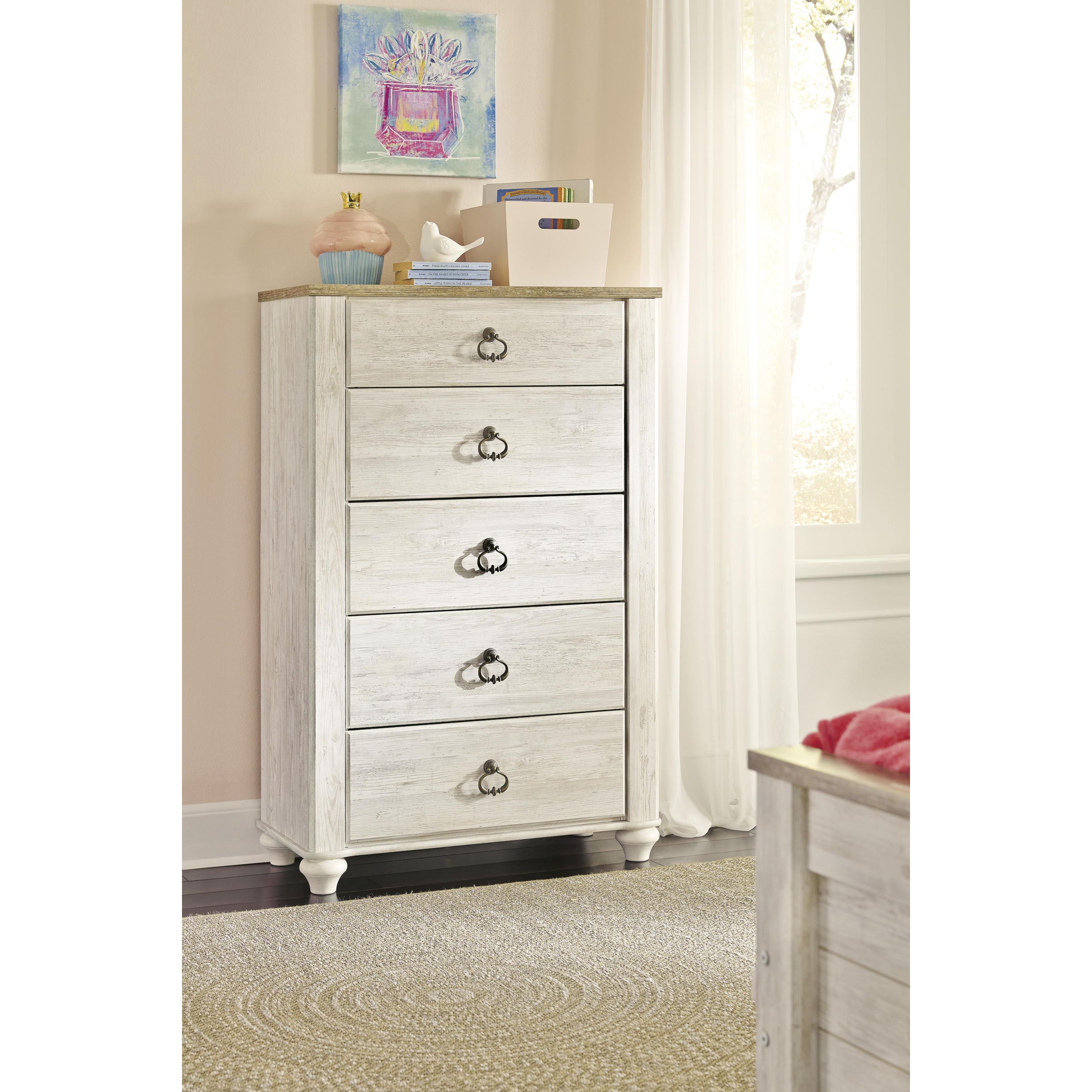 Signature Design by Ashley Willowton 5-Drawer Chest B267-46 - Image 2