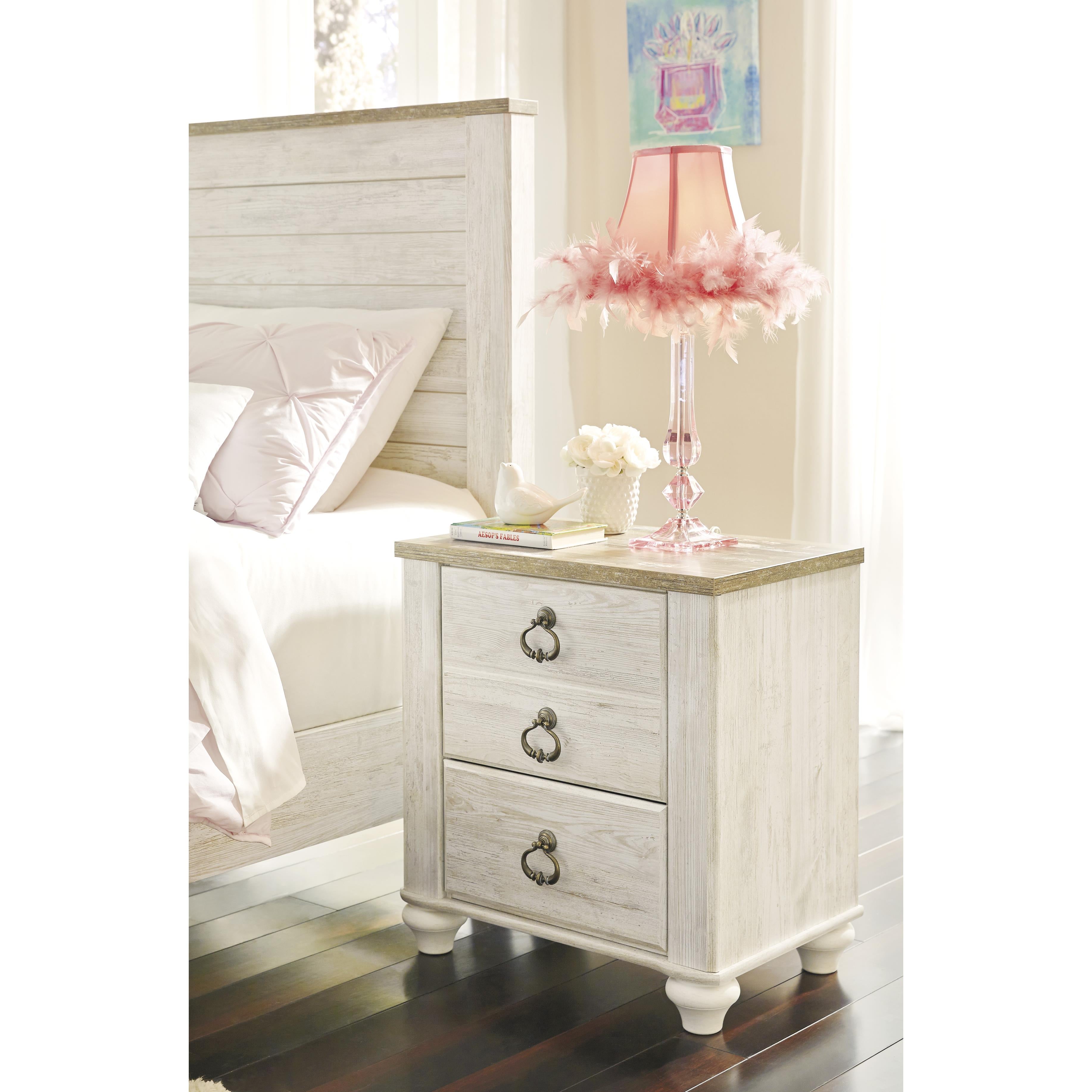 Signature Design by Ashley Willowton 2-Drawer Nightstand B267-92 - Image 3