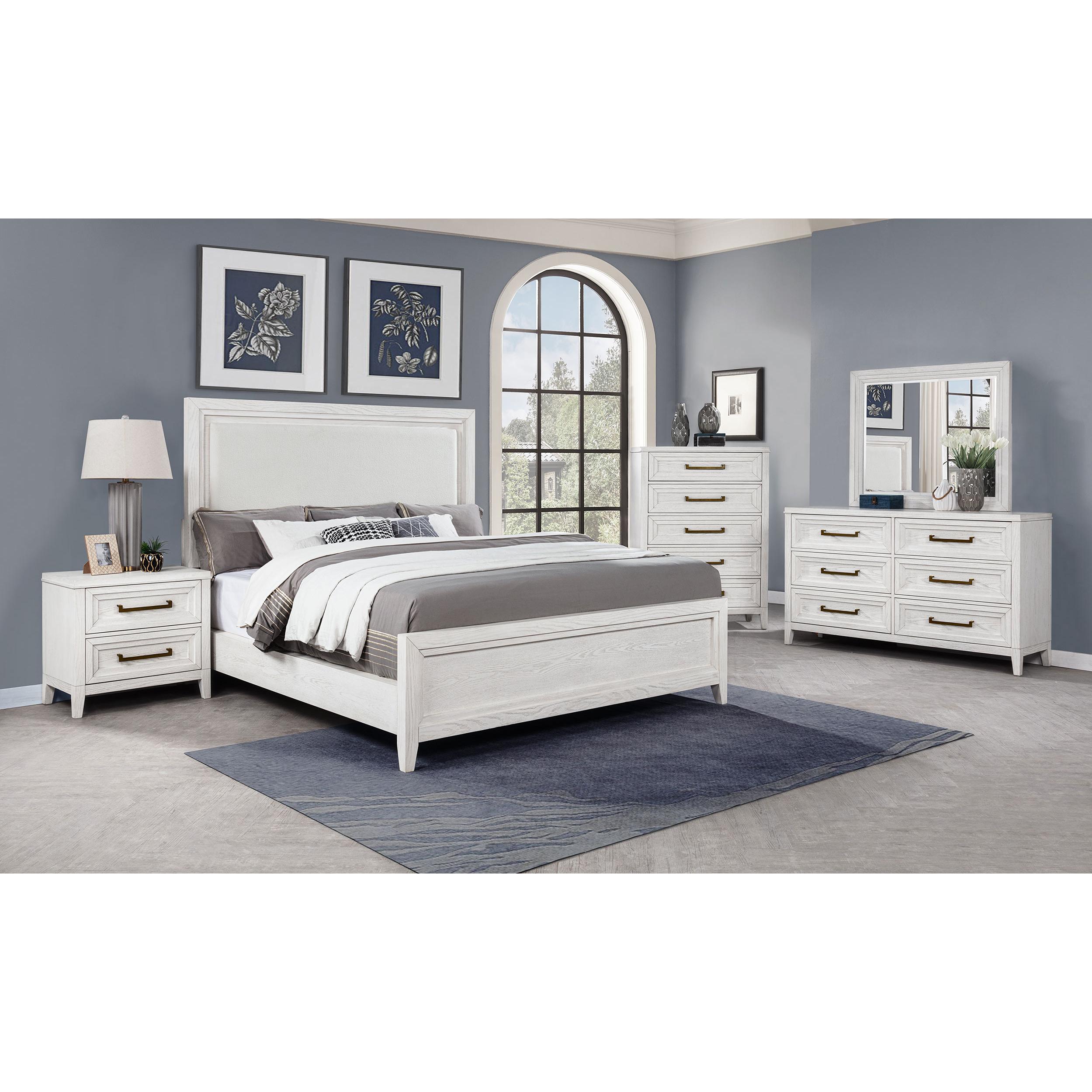 Coaster Furniture Marielle 224841KE-S4 6 pc King Upholstered Bedroom Set - Image 1