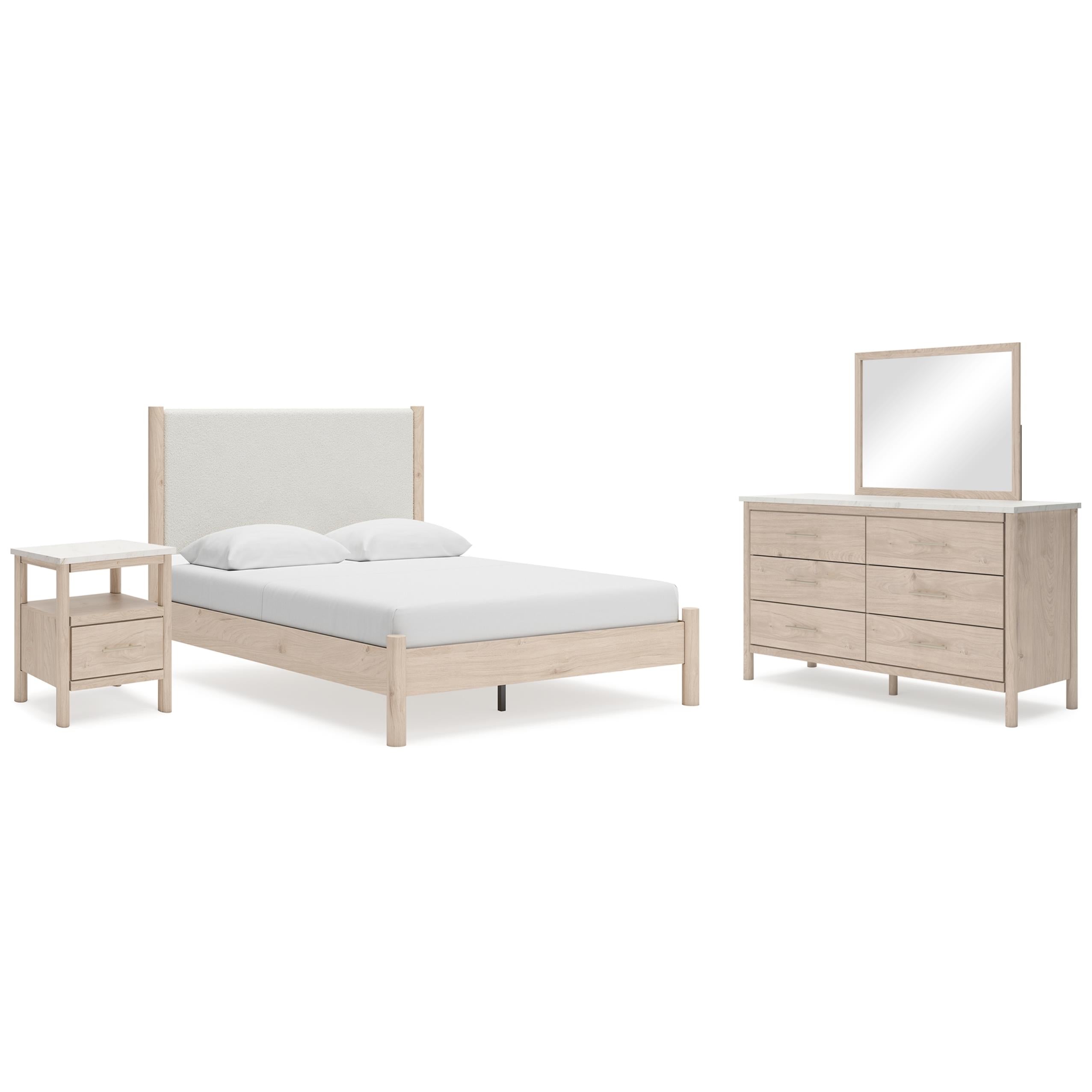 Signature Design by Ashley Cadmori B2615B12 6 pc Queen Panel Bedroom Set - Image 1