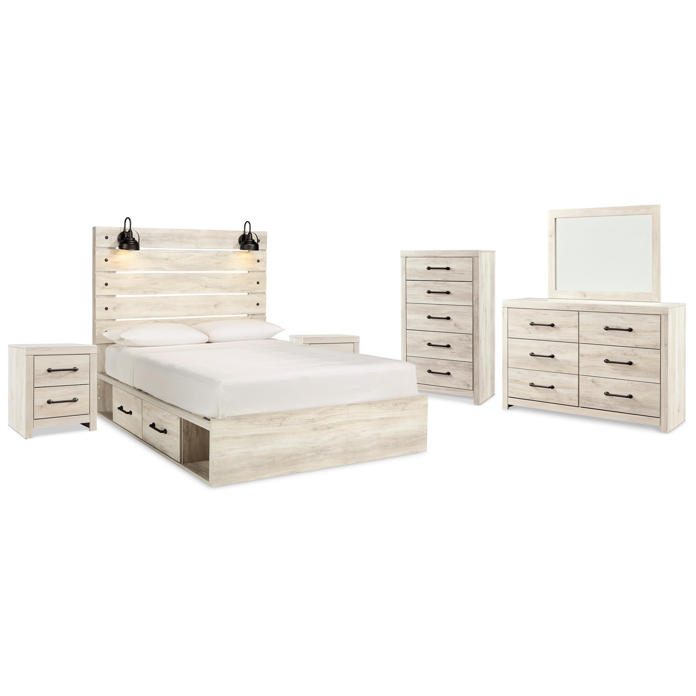 Signature Design by Ashley Cambeck B192B100 8 pc Queen Panel Bedroom Set - Image 2