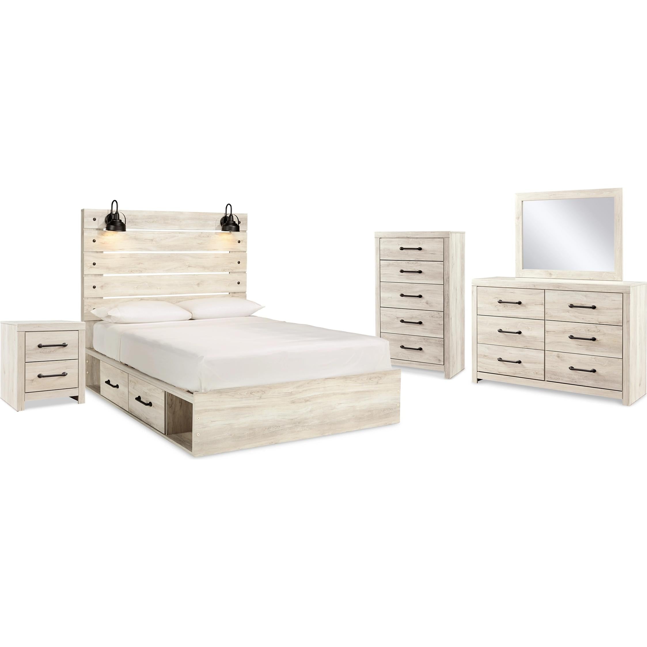 Signature Design by Ashley Cambeck B192B93 7 pc Queen Panel Bedroom Set - Image 1