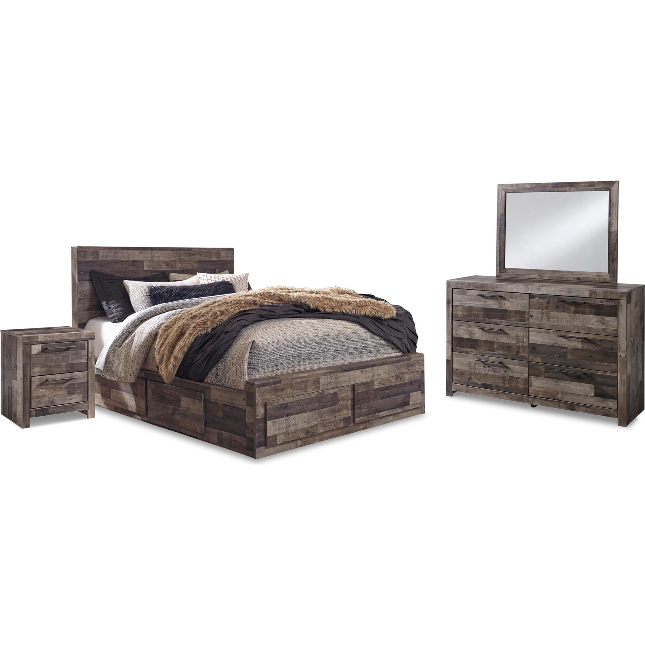 Benchcraft Derekson B200B61 7 pc Queen Panel Bedroom Set - Image 1
