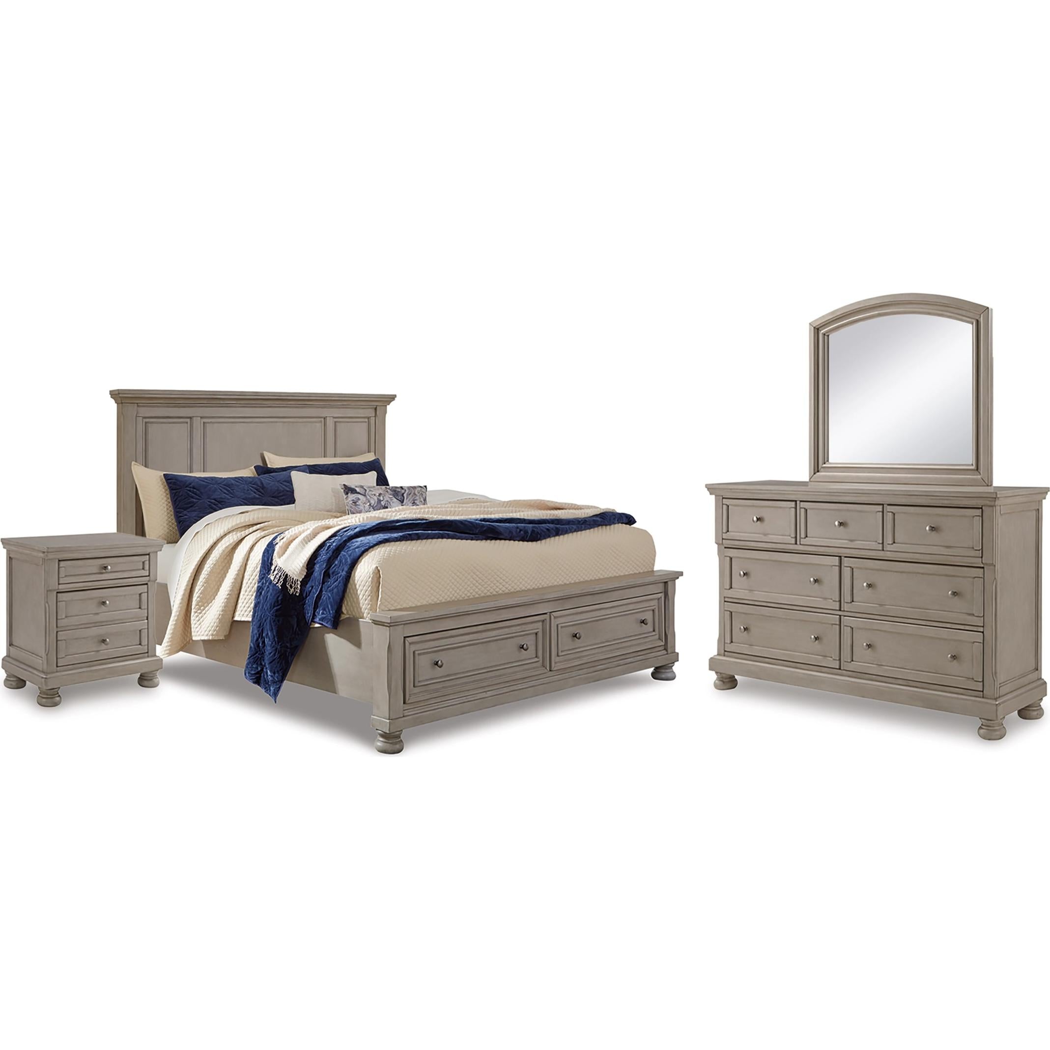 Signature Design by Ashley Lettner B733B46 6 pc Queen Panel Bedroom Set - Image 1
