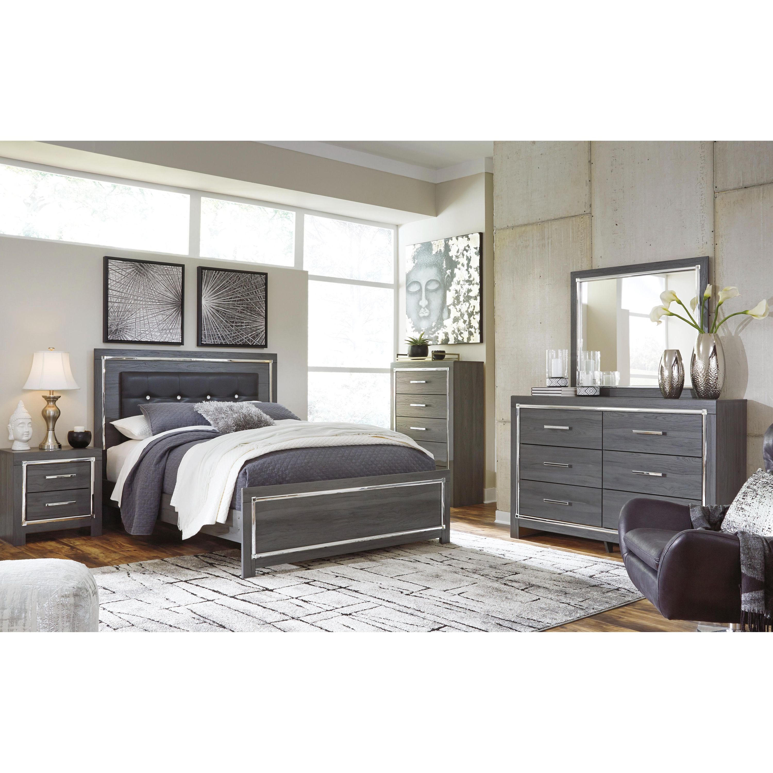 Signature Design by Ashley Lodanna B214B37 7 pc Queen Panel Bedroom Set - Image 1