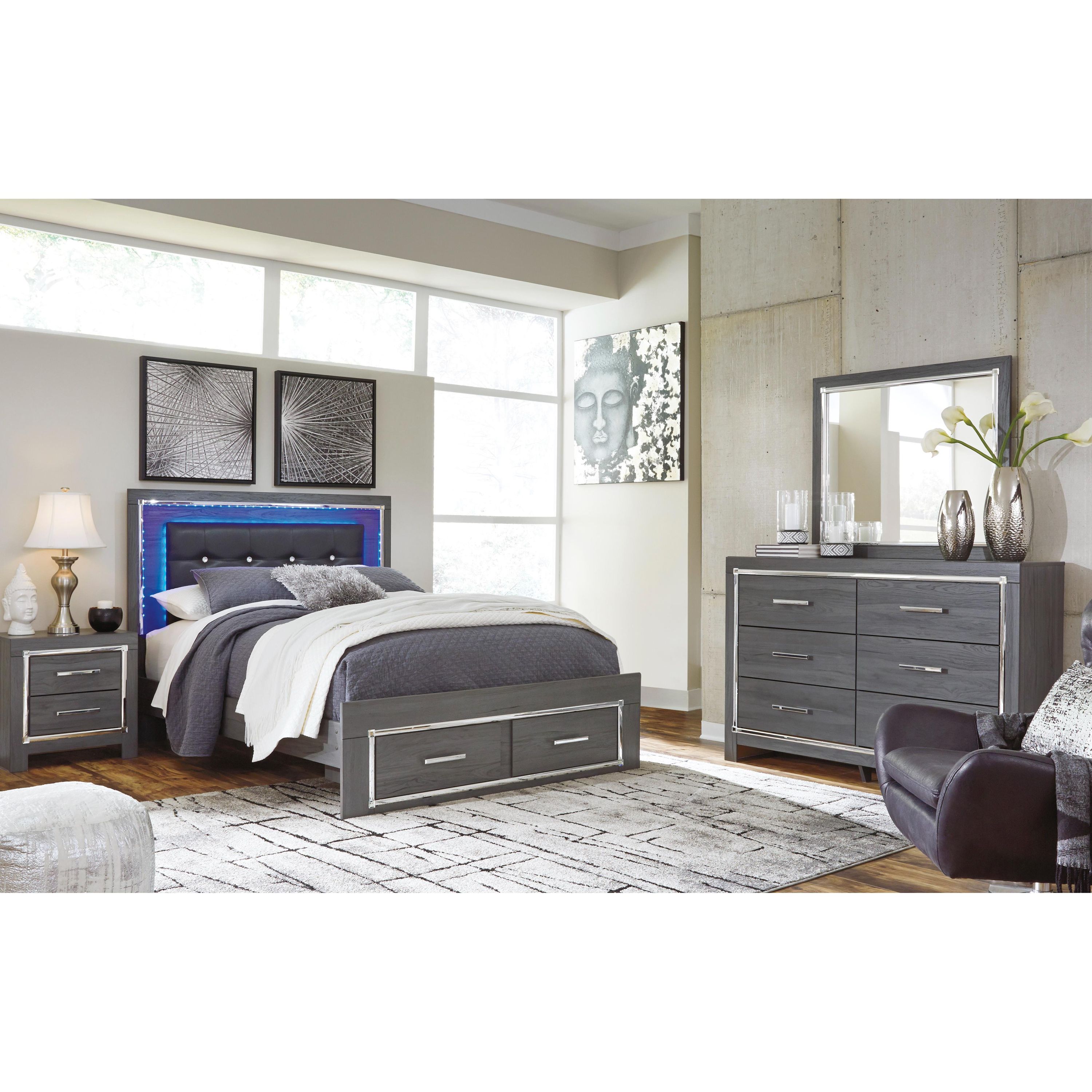 Signature Design by Ashley Lodanna B214B40 7 pc Queen Panel Bedroom Set - Image 1