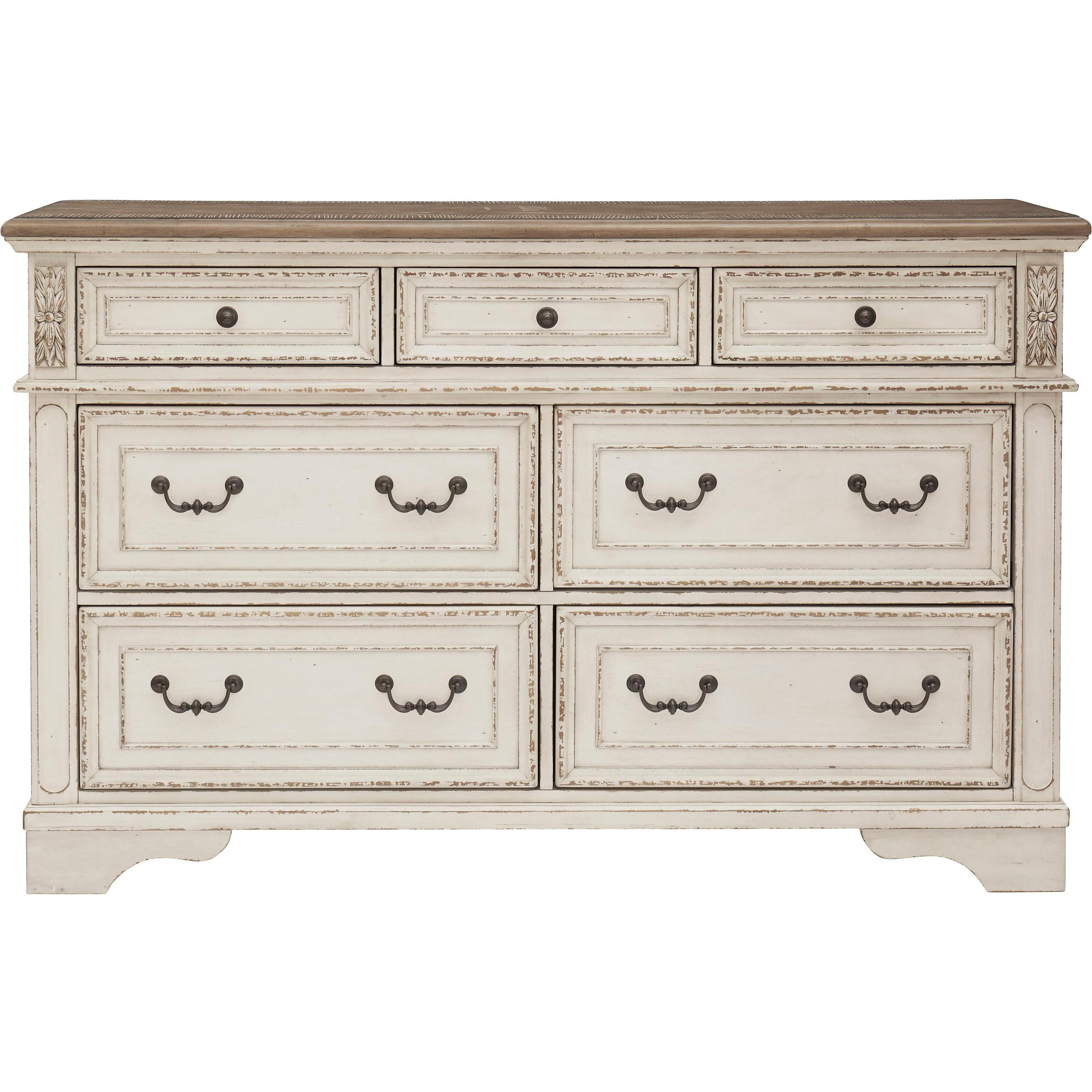 Signature Design by Ashley Realyn B743B30 7 pc Queen Upholstered Panel Bedroom Set - Image 3