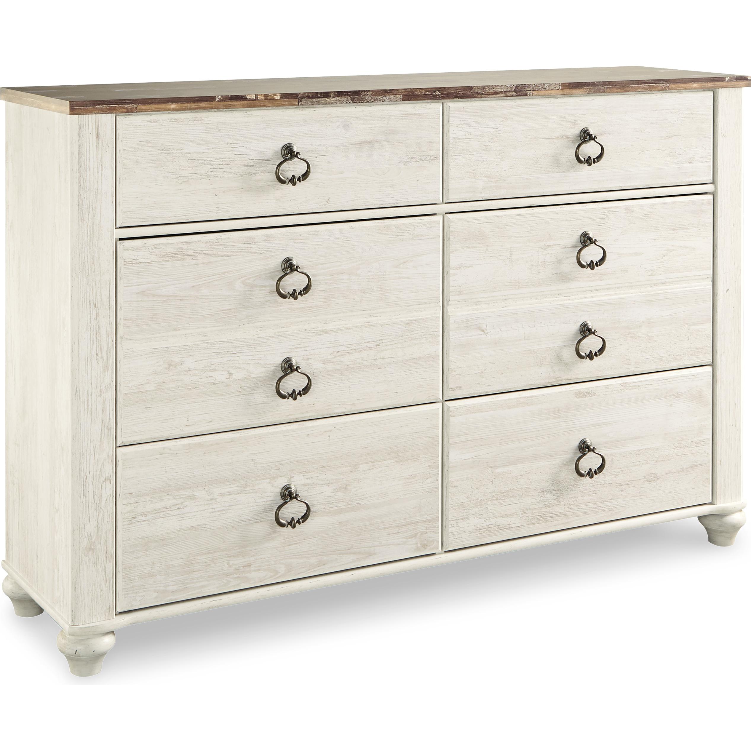 Signature Design by Ashley Willowton B267B57 7 pc Queen Sleigh Bedroom Set - Image 3