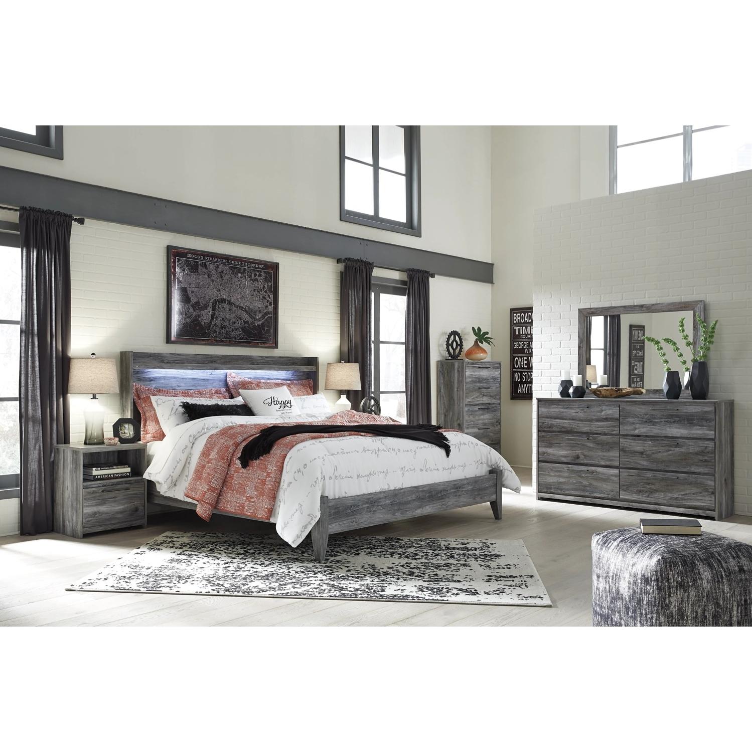 Signature Design by Ashley Baystorm B221B53 8 pc King Panel Bedroom Set - Image 1