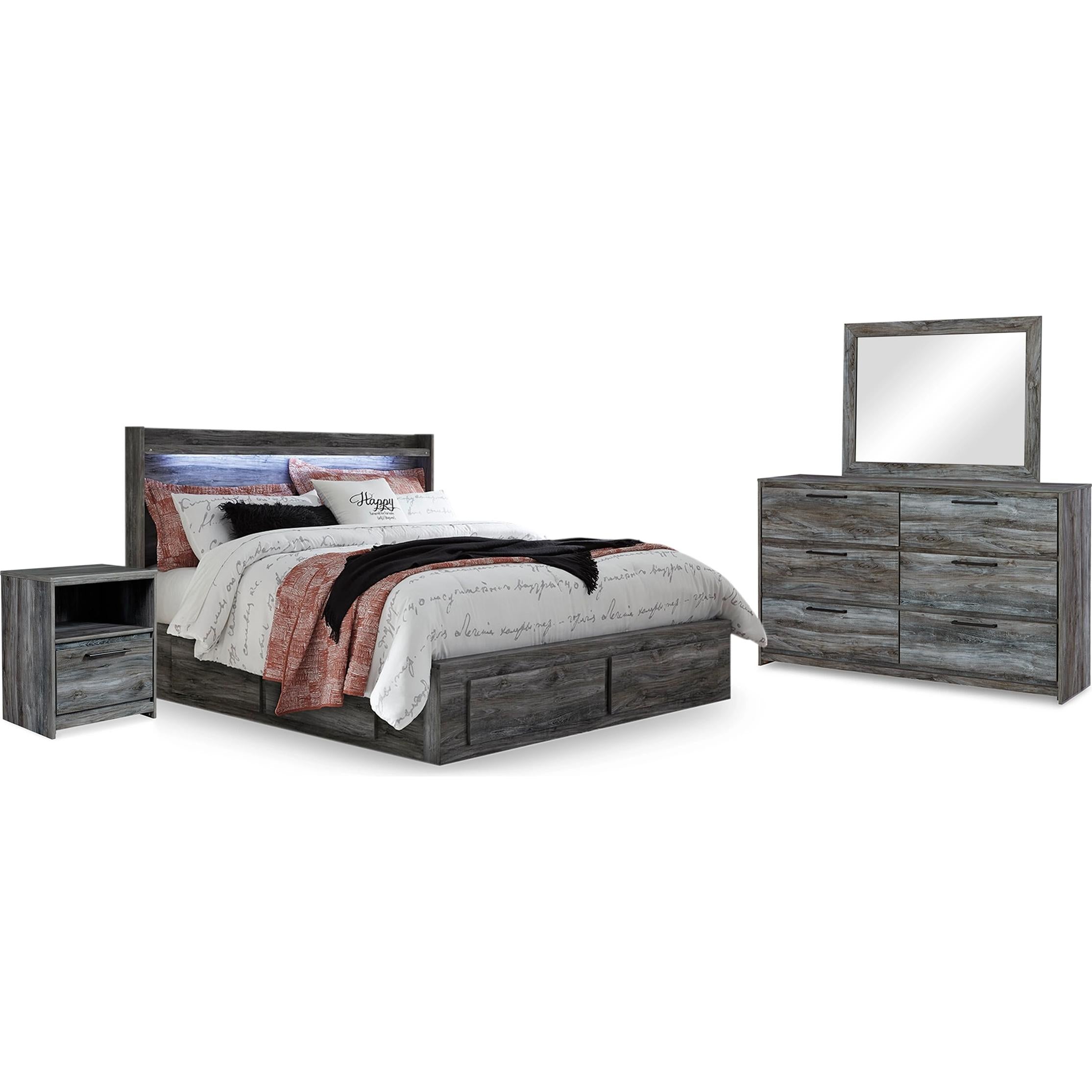 Signature Design by Ashley Baystorm B221B72 7 pc King Panel Bedroom Set - Image 1