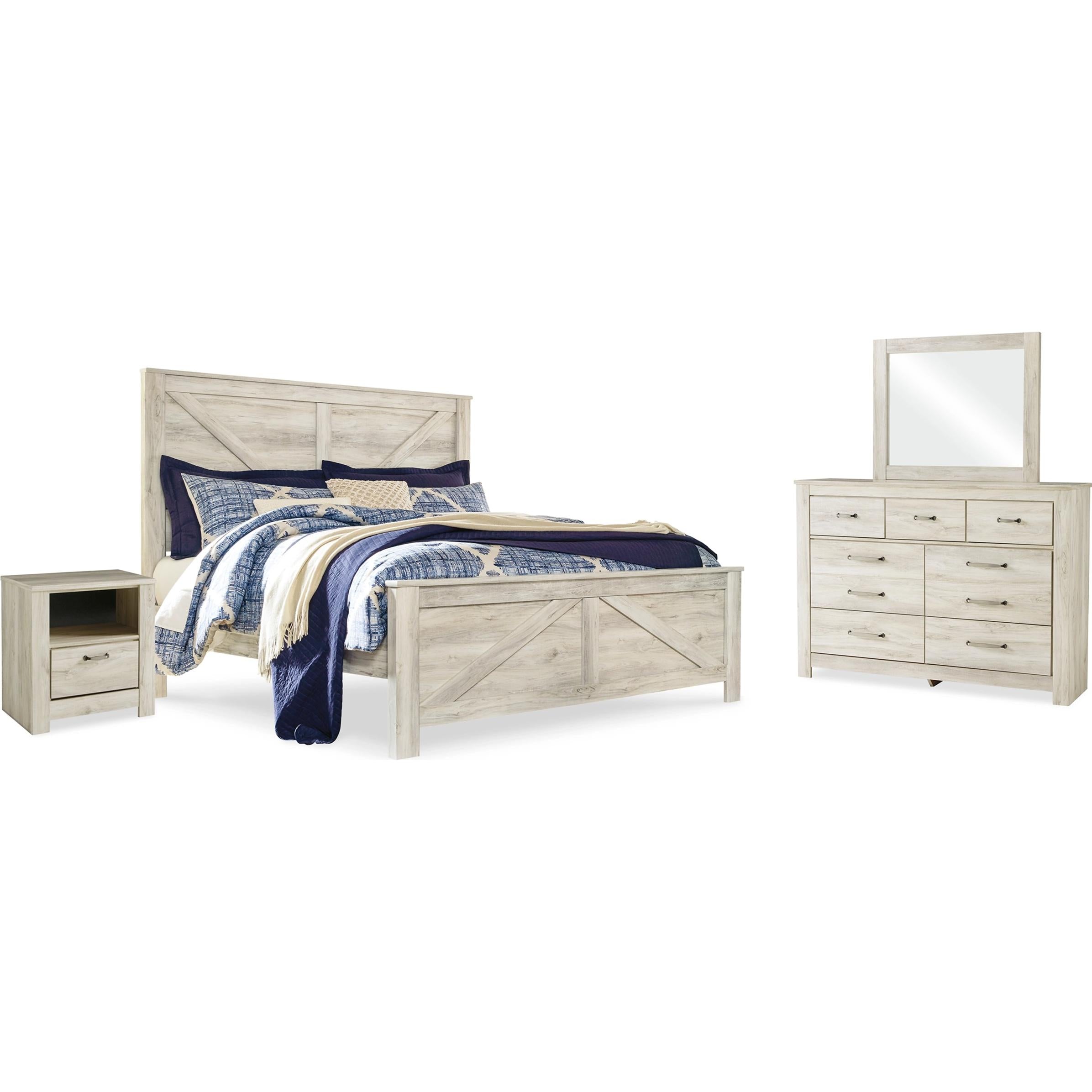 Signature Design by Ashley Bellaby B331B15 6 pc King Panel Bedroom Set - Image 1