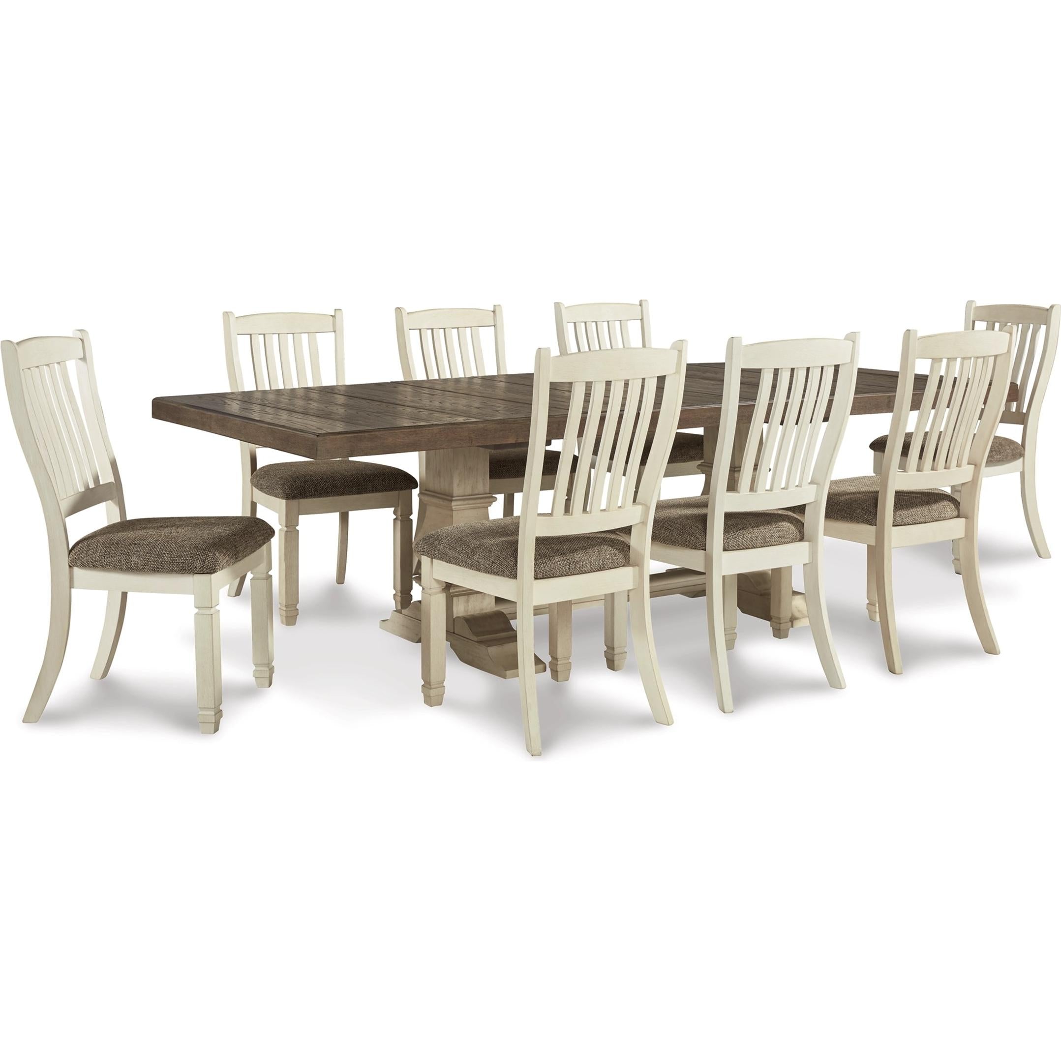Signature Design by Ashley Bolanburg D647D30 9 pc Dining Set - Image 1