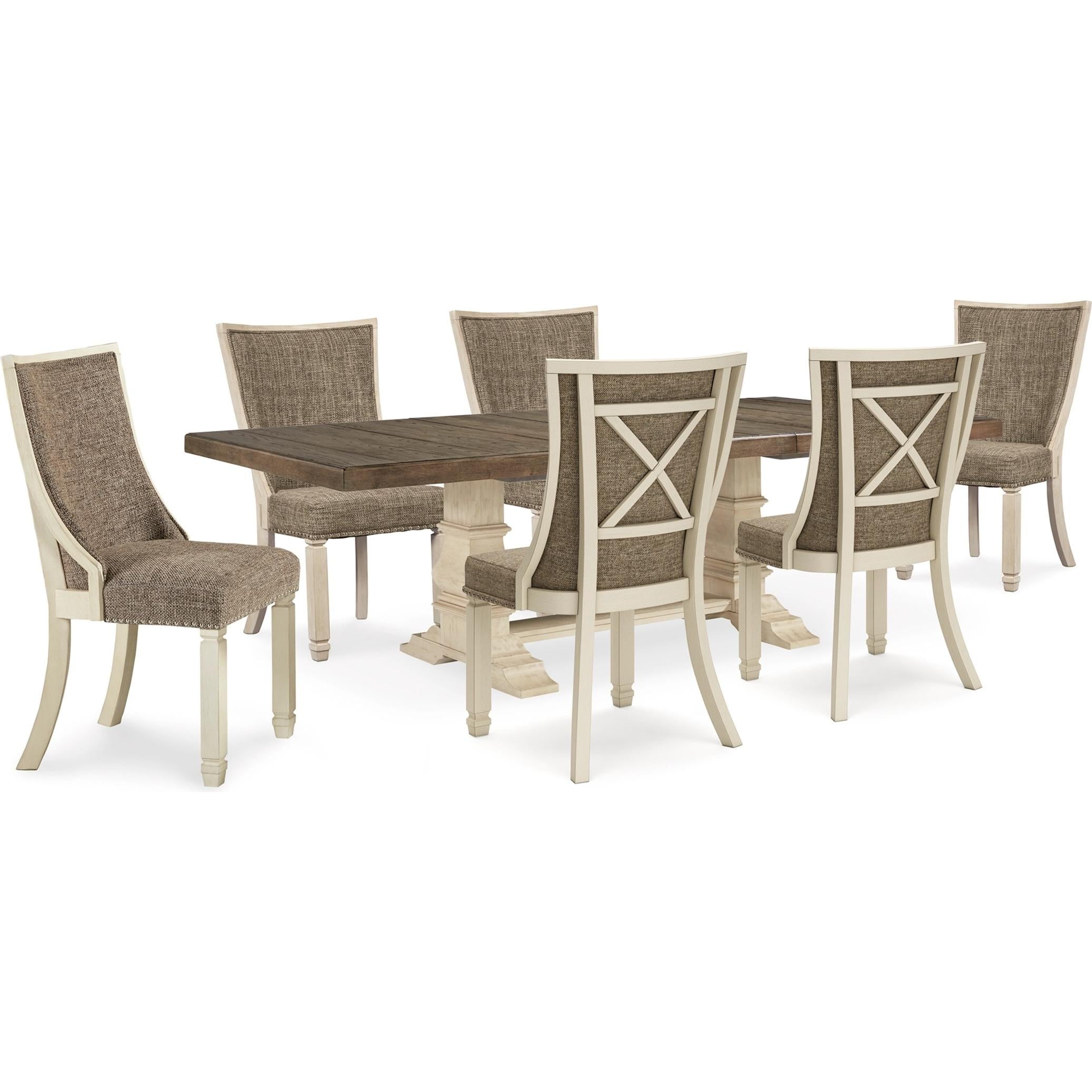 Signature Design by Ashley Bolanburg D647D36 7 pc Dining Set - Image 1
