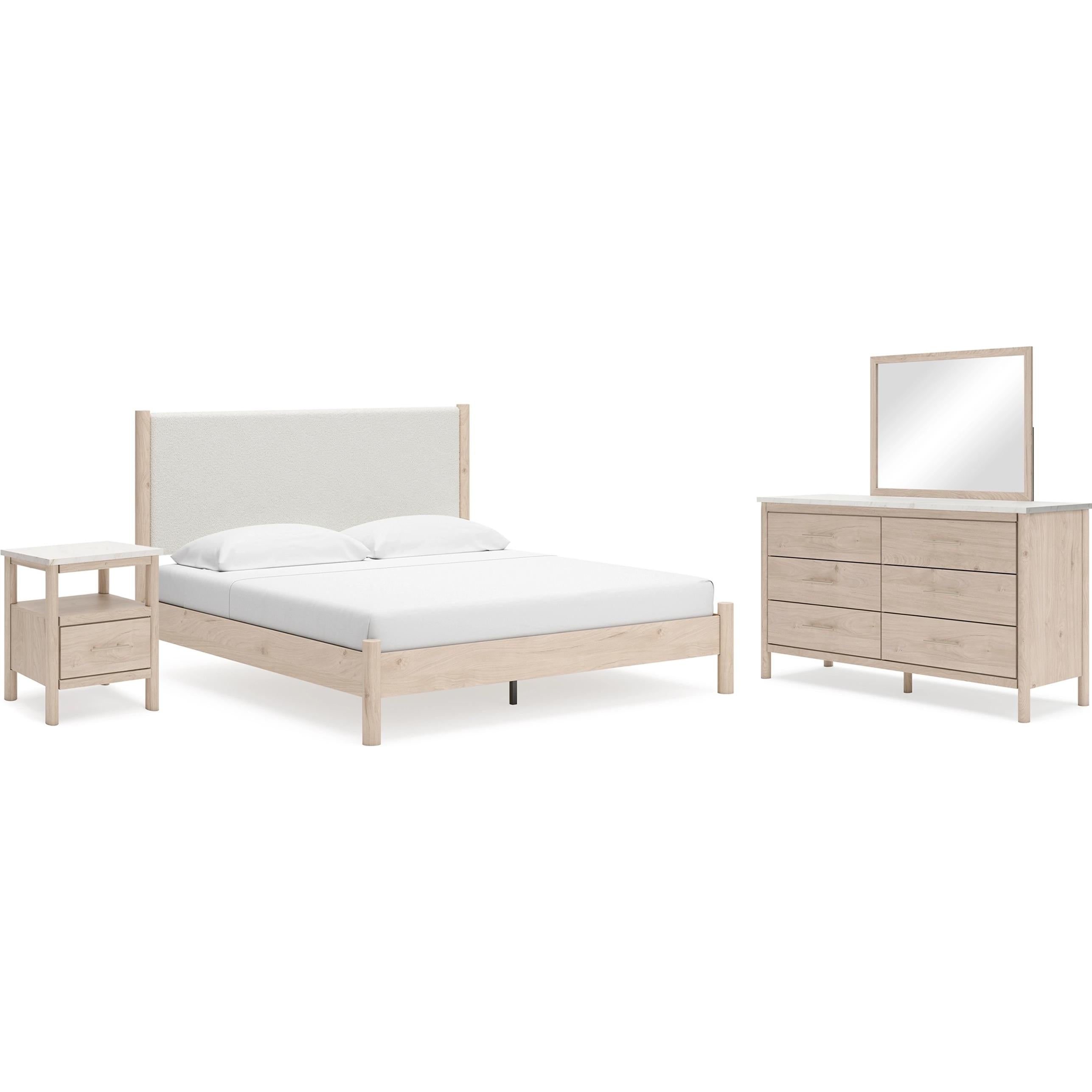 Signature Design by Ashley Cadmori B2615B19 6 pc King Panel Bedroom Set - Image 1