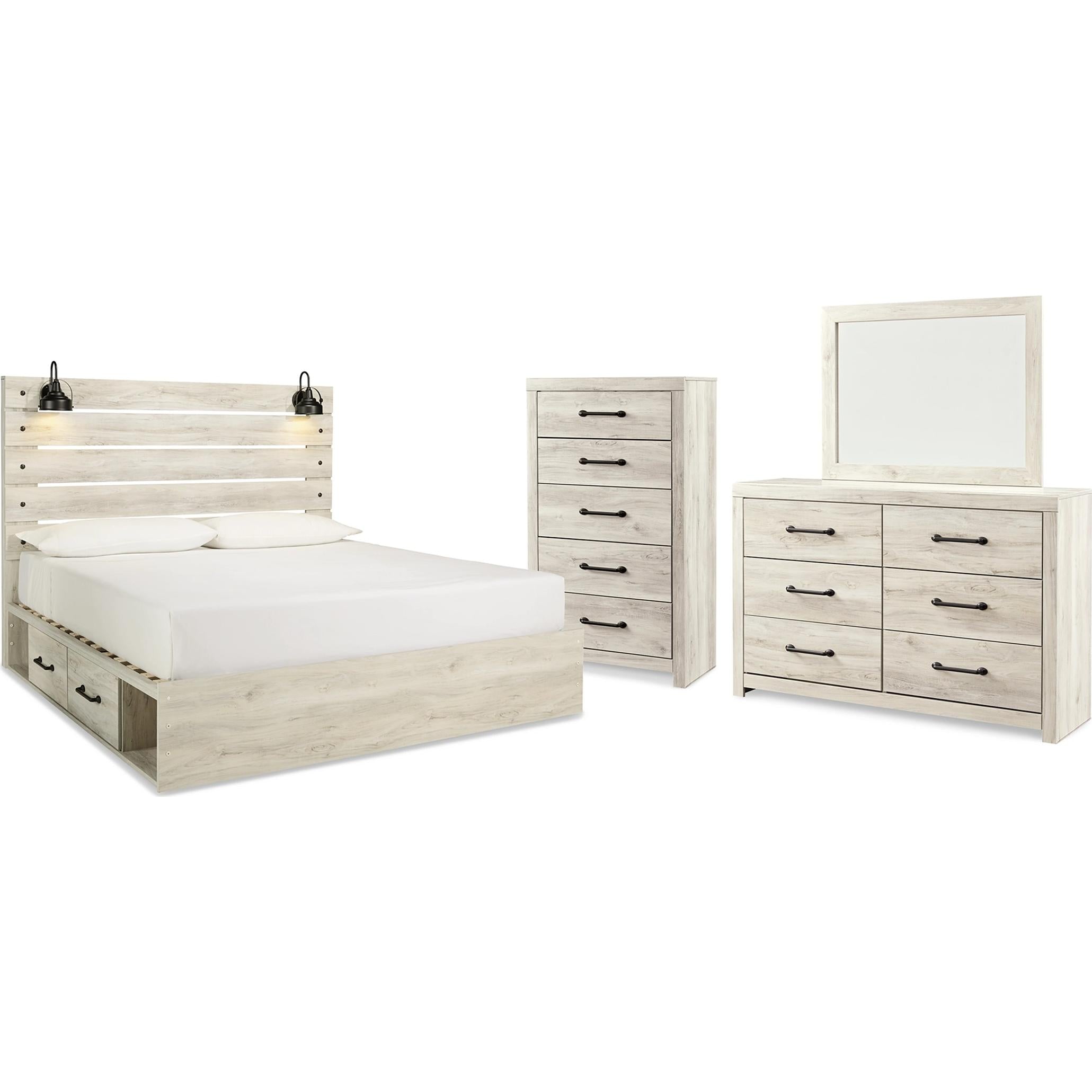 Signature Design by Ashley Cambeck B192B66 6 pc King Storage Panel Bedroom Set - Image 1