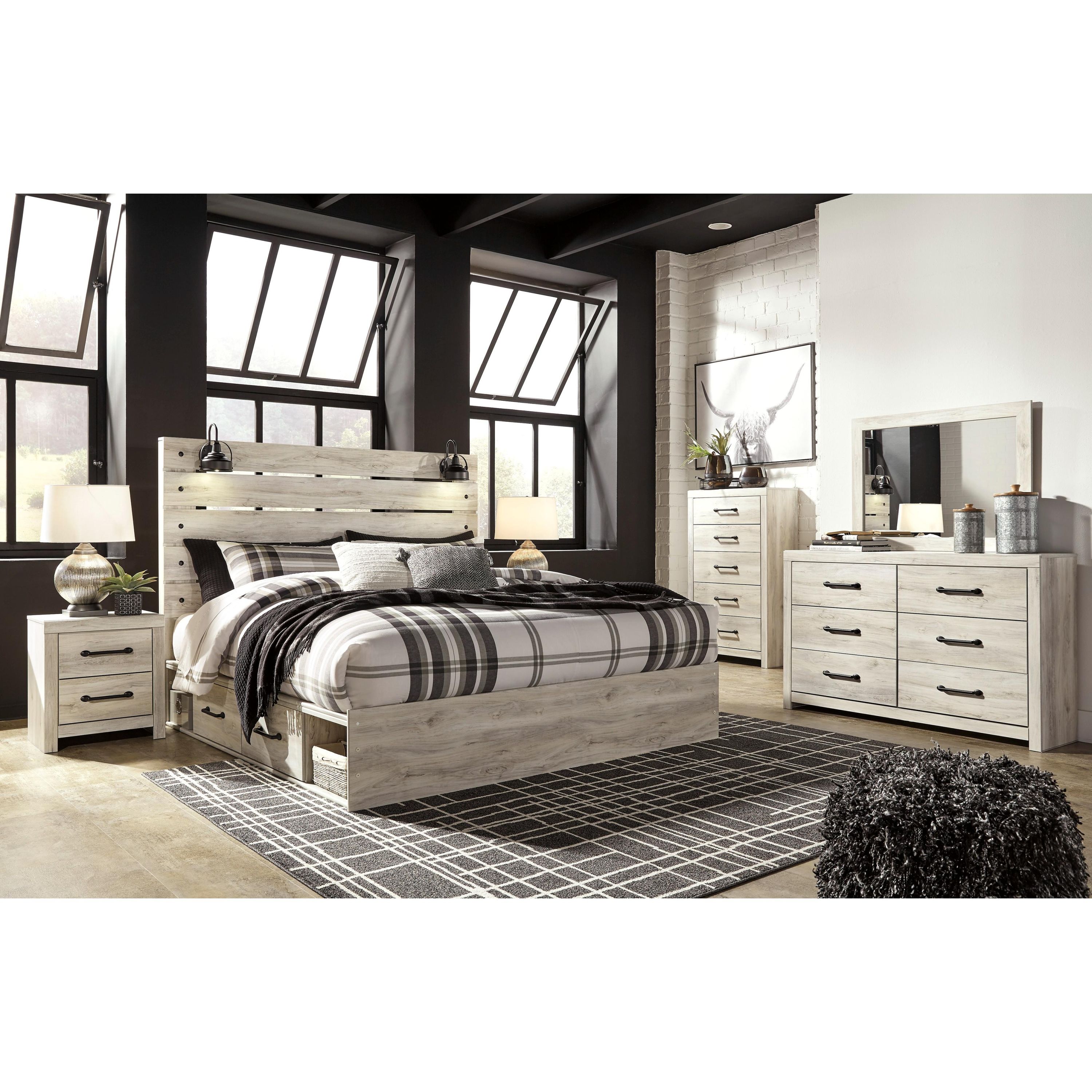 Signature Design by Ashley Cambeck B192B83 8 pc King Storage Panel Bedroom Set - Image 1