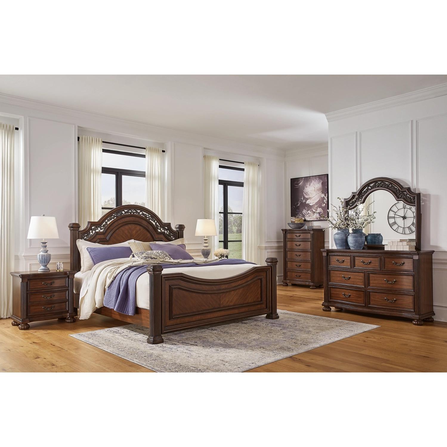 Signature Design by Ashley Lavinton B764B11 8 pc King Poster Bedroom Set - Image 1