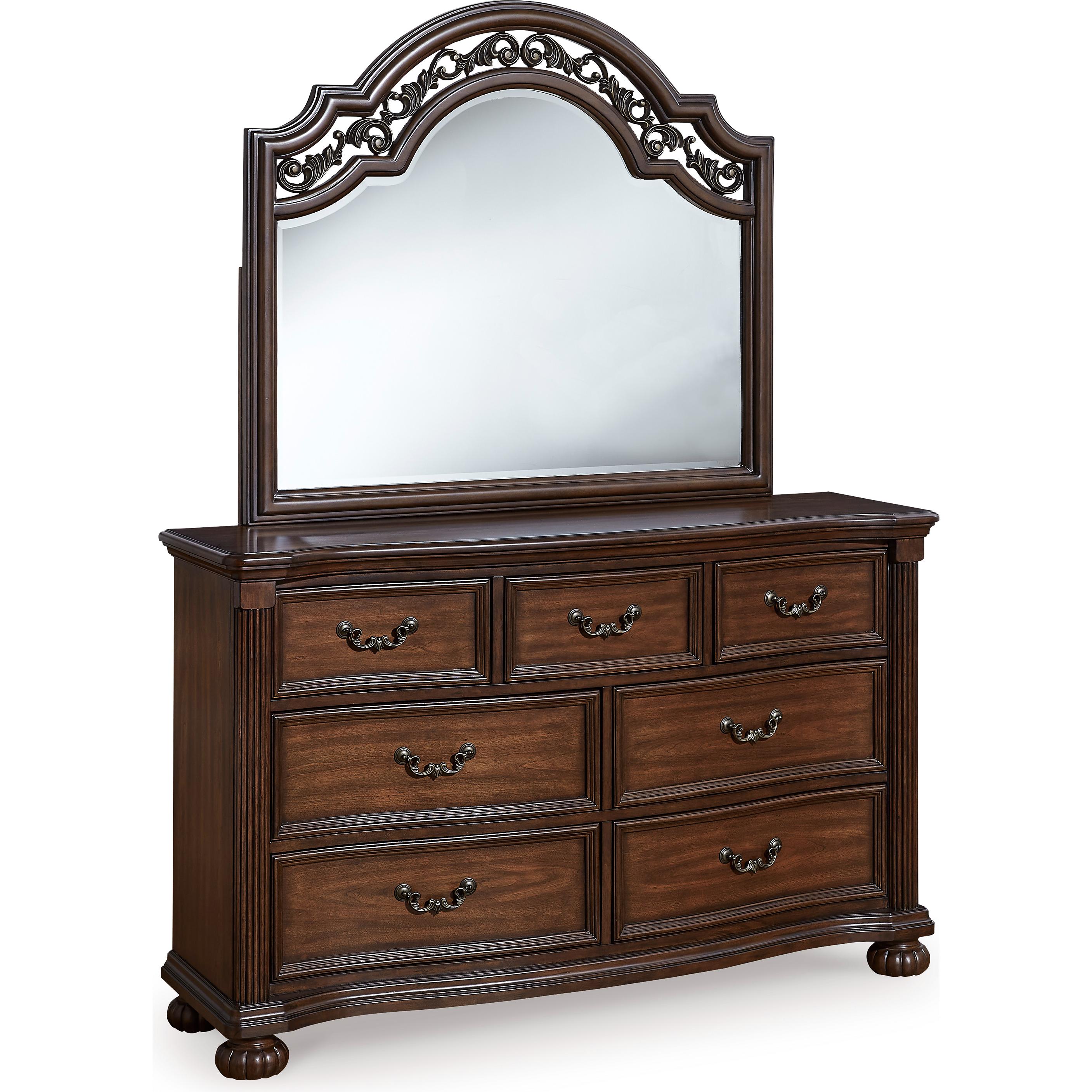 Signature Design by Ashley Lavinton B764B16 6 pc King Poster Bedroom Set - Image 3