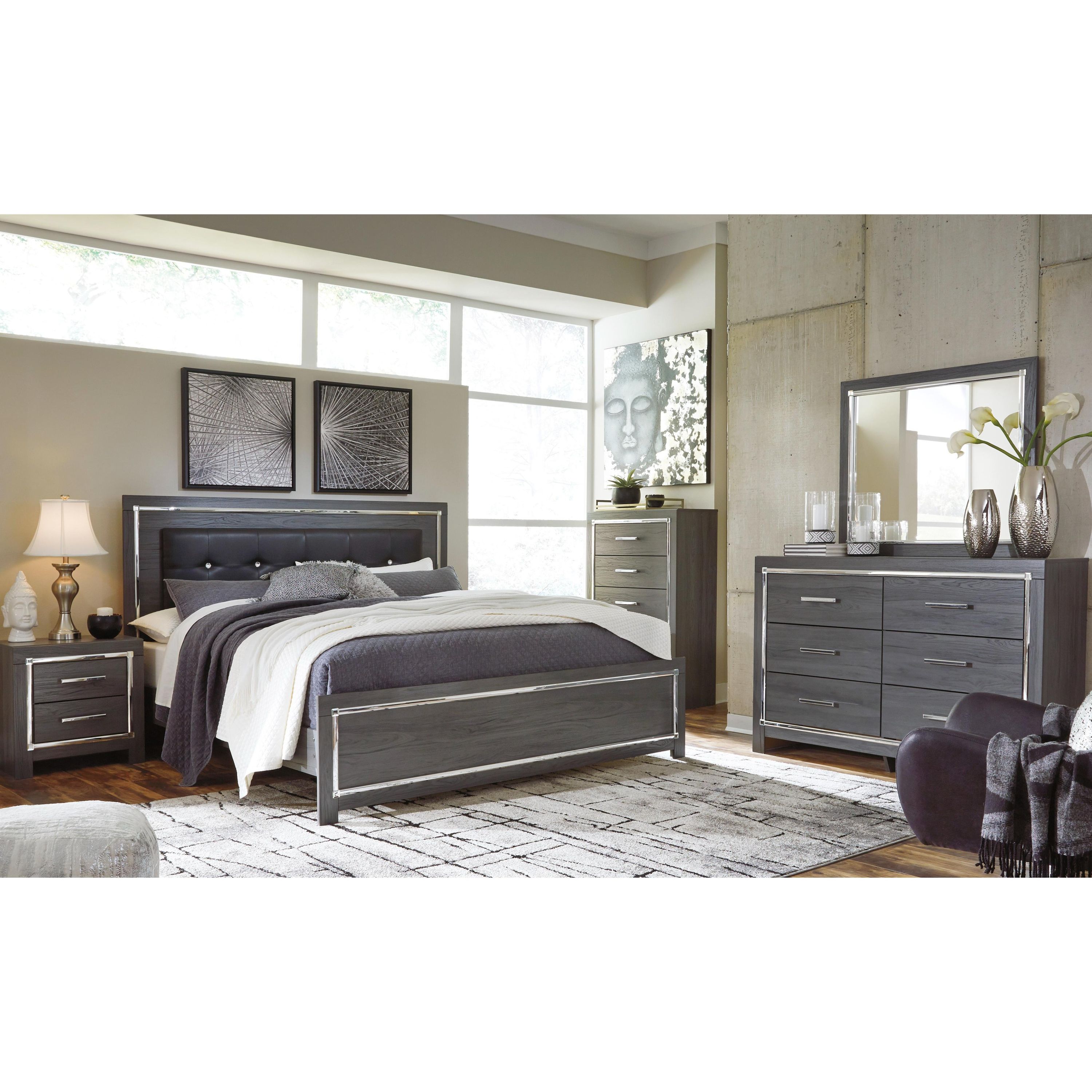 Signature Design by Ashley Lodanna B214B45 8 pc King Panel Bedroom Set - Image 1