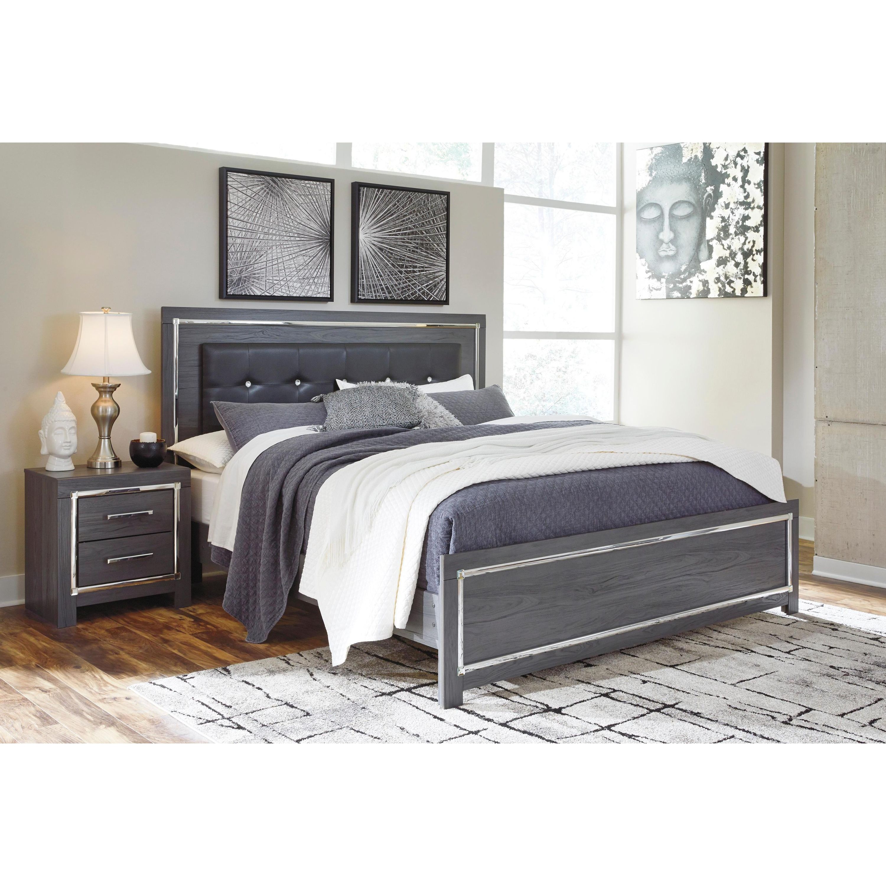 Signature Design by Ashley Lodanna B214B45 8 pc King Panel Bedroom Set - Image 2