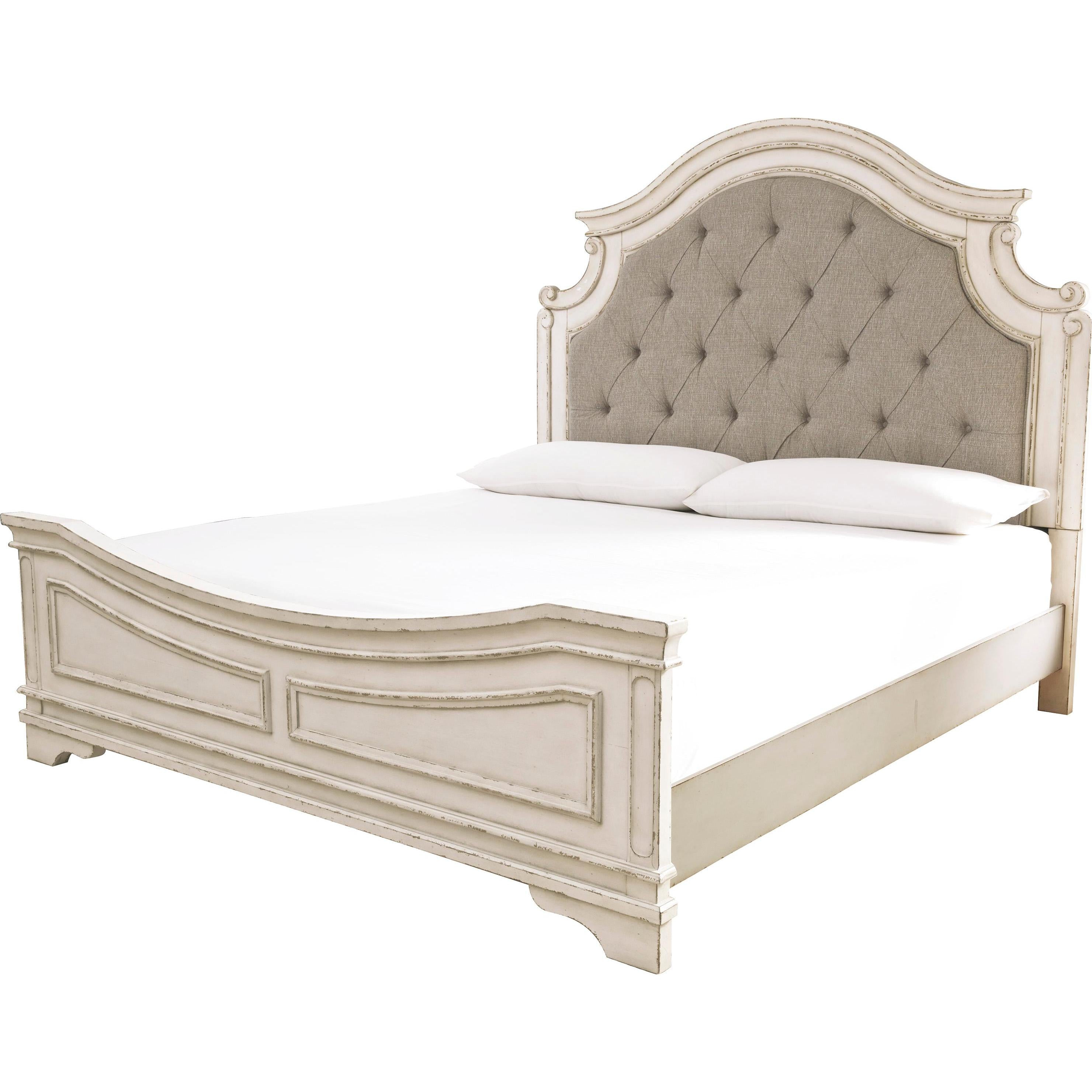 Signature Design by Ashley Realyn B743B48 8 pc King Upholstered Panel Bedroom Set - Image 2