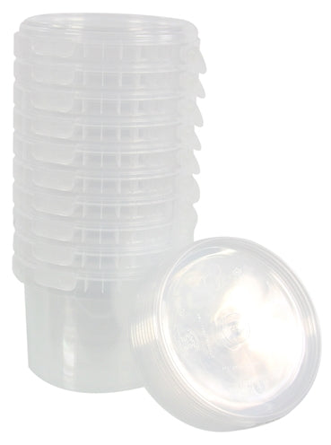 Unbranded Round PP Bucket Without Handle, Including Clear Lid