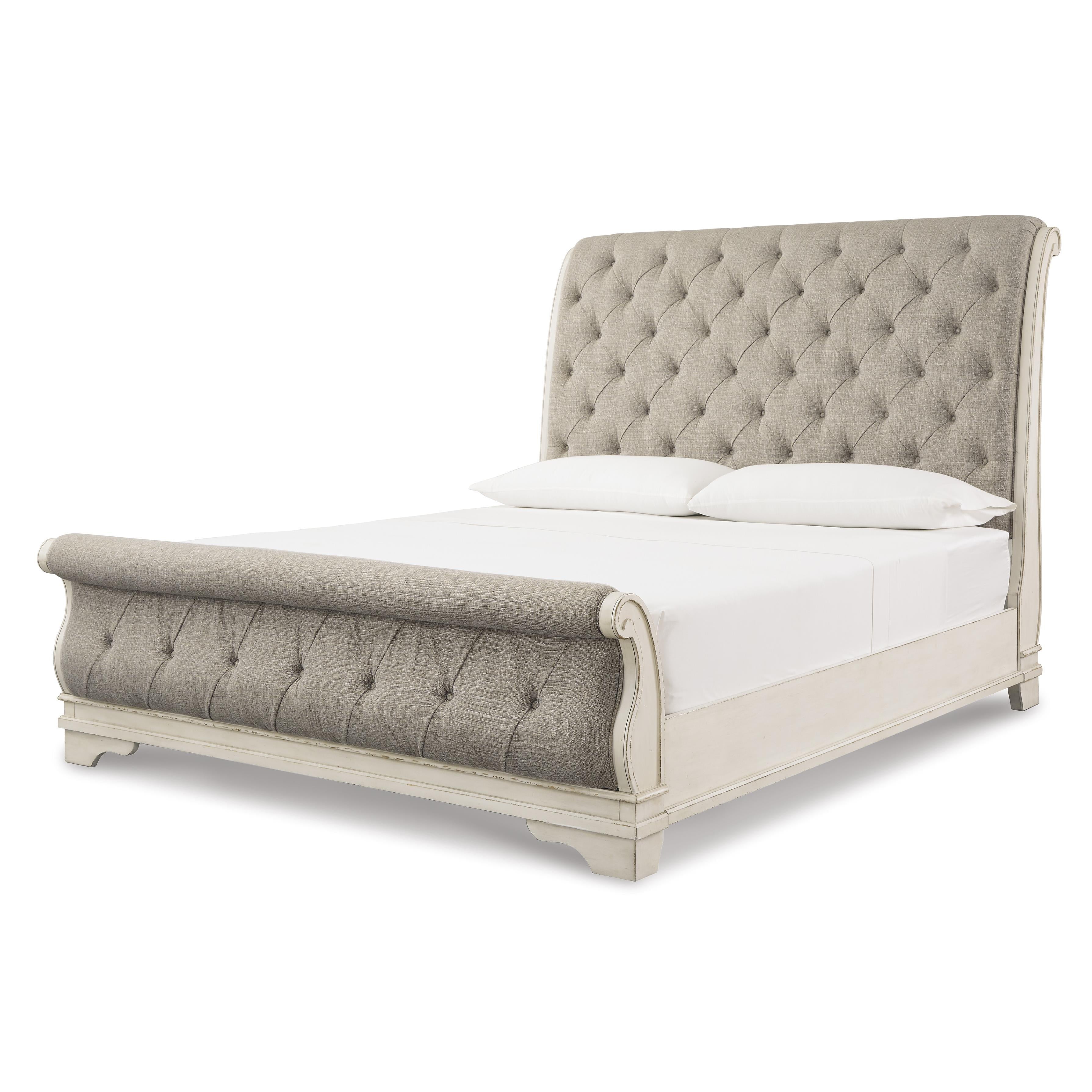 Signature Design by Ashley Realyn B743B65 6 pc King Upholstered Sleigh Bedroom Set - Image 2