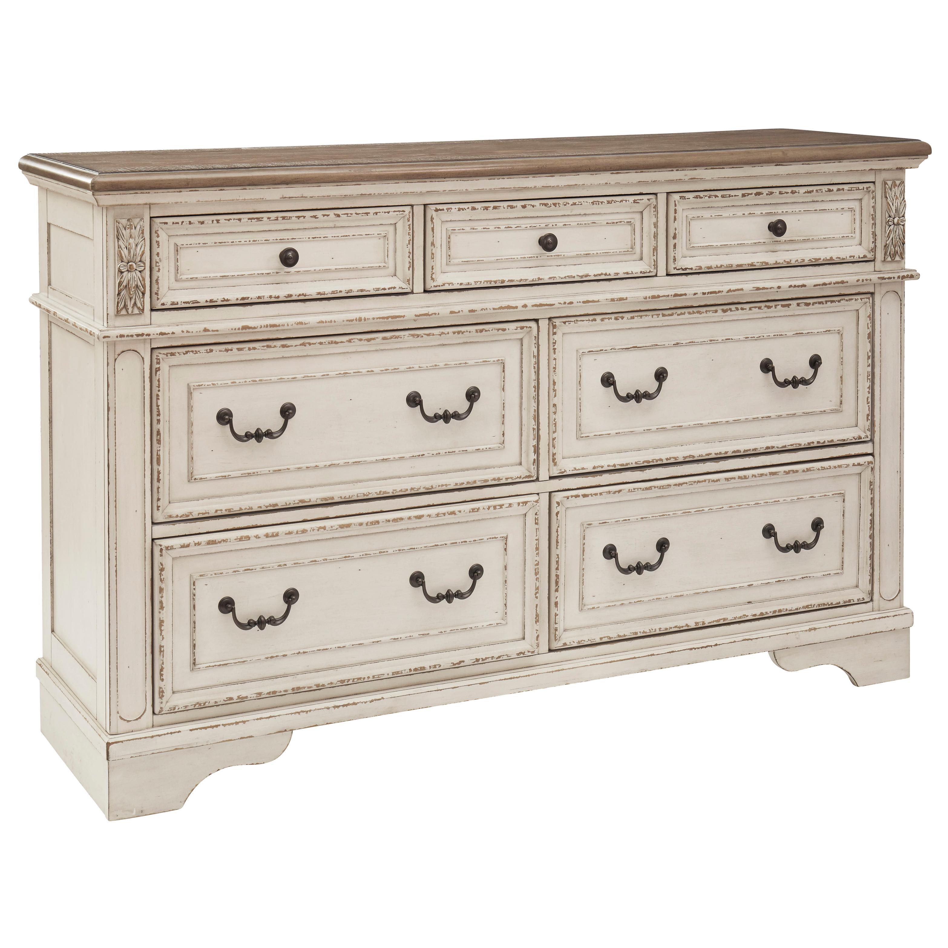 Signature Design by Ashley Realyn B743B65 6 pc King Upholstered Sleigh Bedroom Set - Image 3