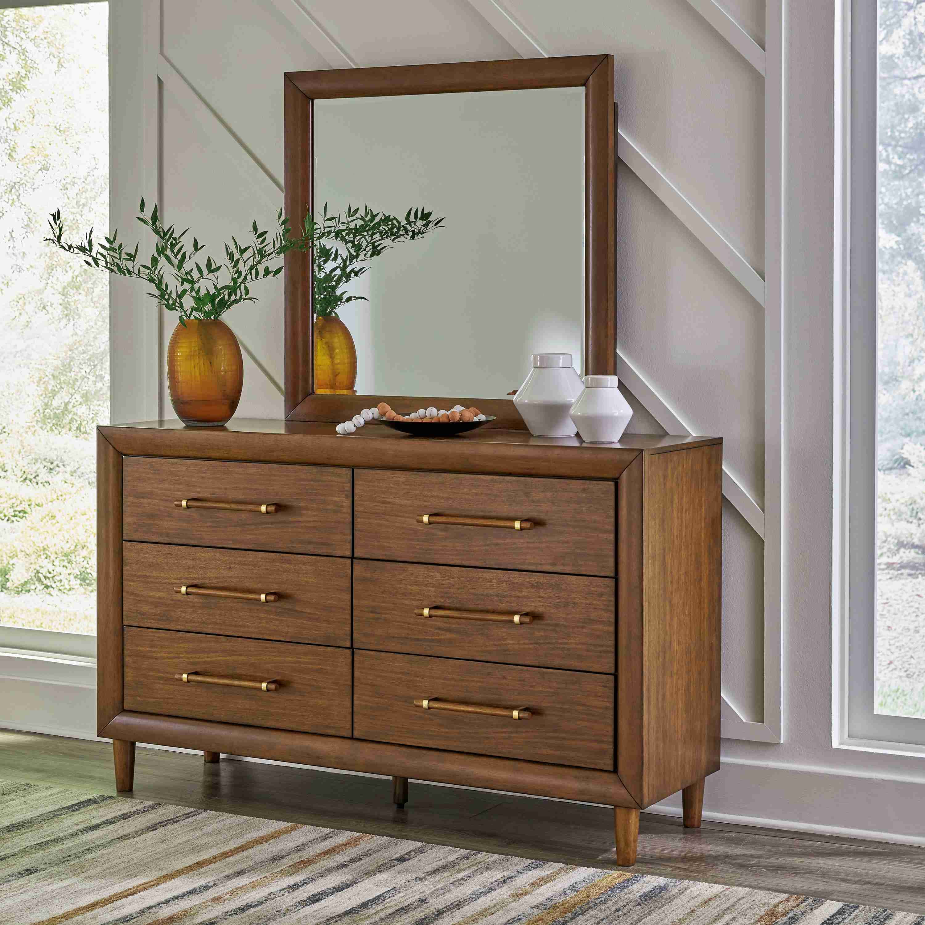 Signature Design by Ashley Lyncott B615 8 pc King Upholstered Panel Bedroom Set - Image 3
