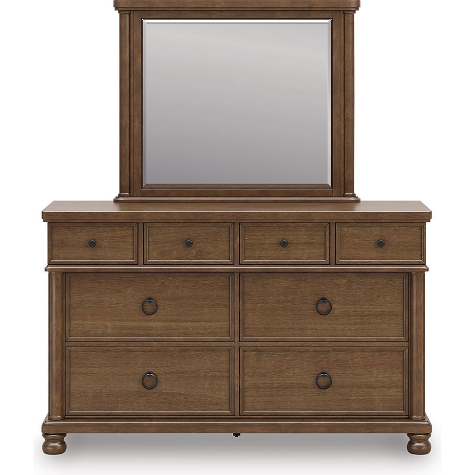 Signature Design by Ashley Rowlenstown PCB824 8 pc King Poster Bedroom Set - Image 3