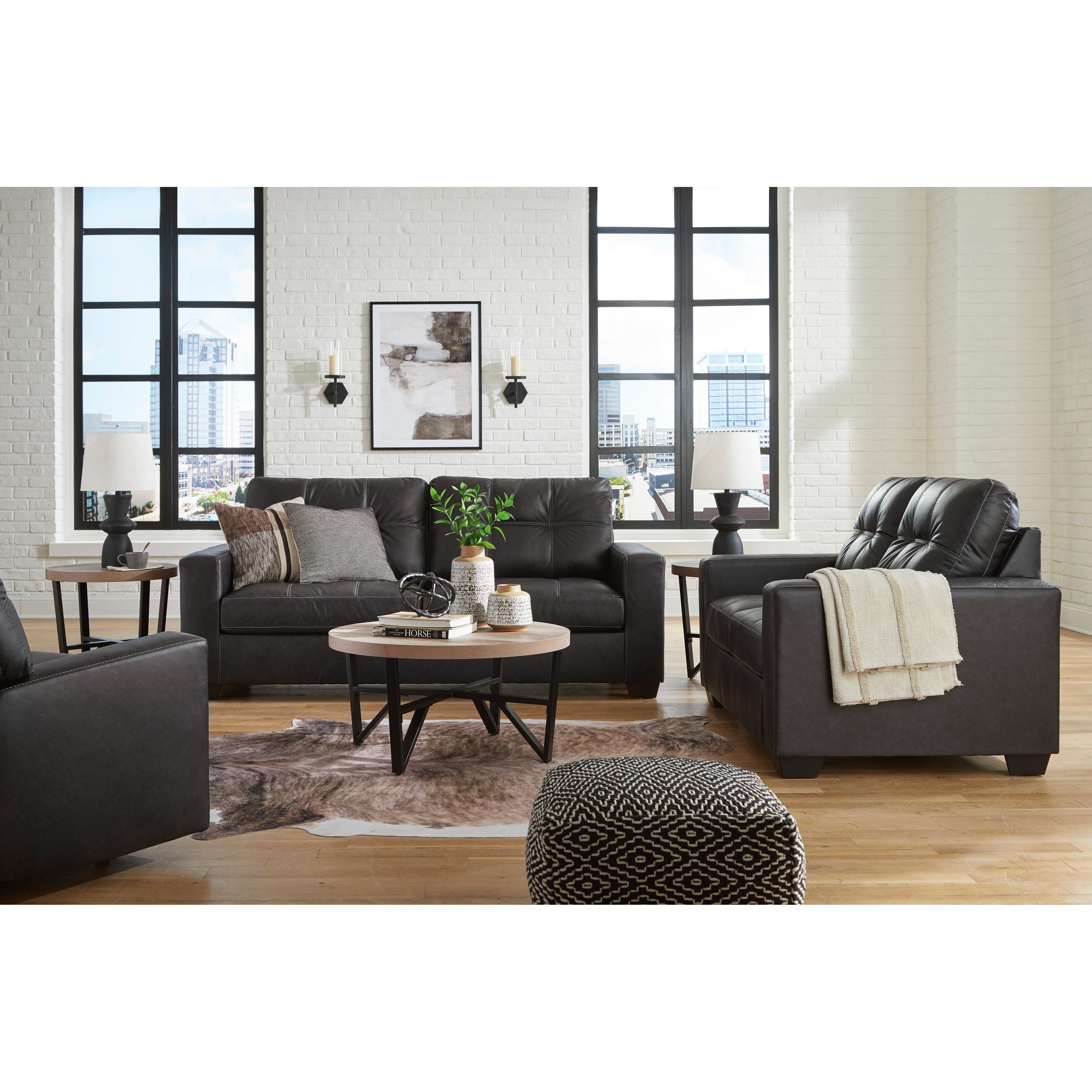 Benchcraft Barlin Mills 17004U2 3 pc Sofa, Loveseat and Recliner Set - Image 2
