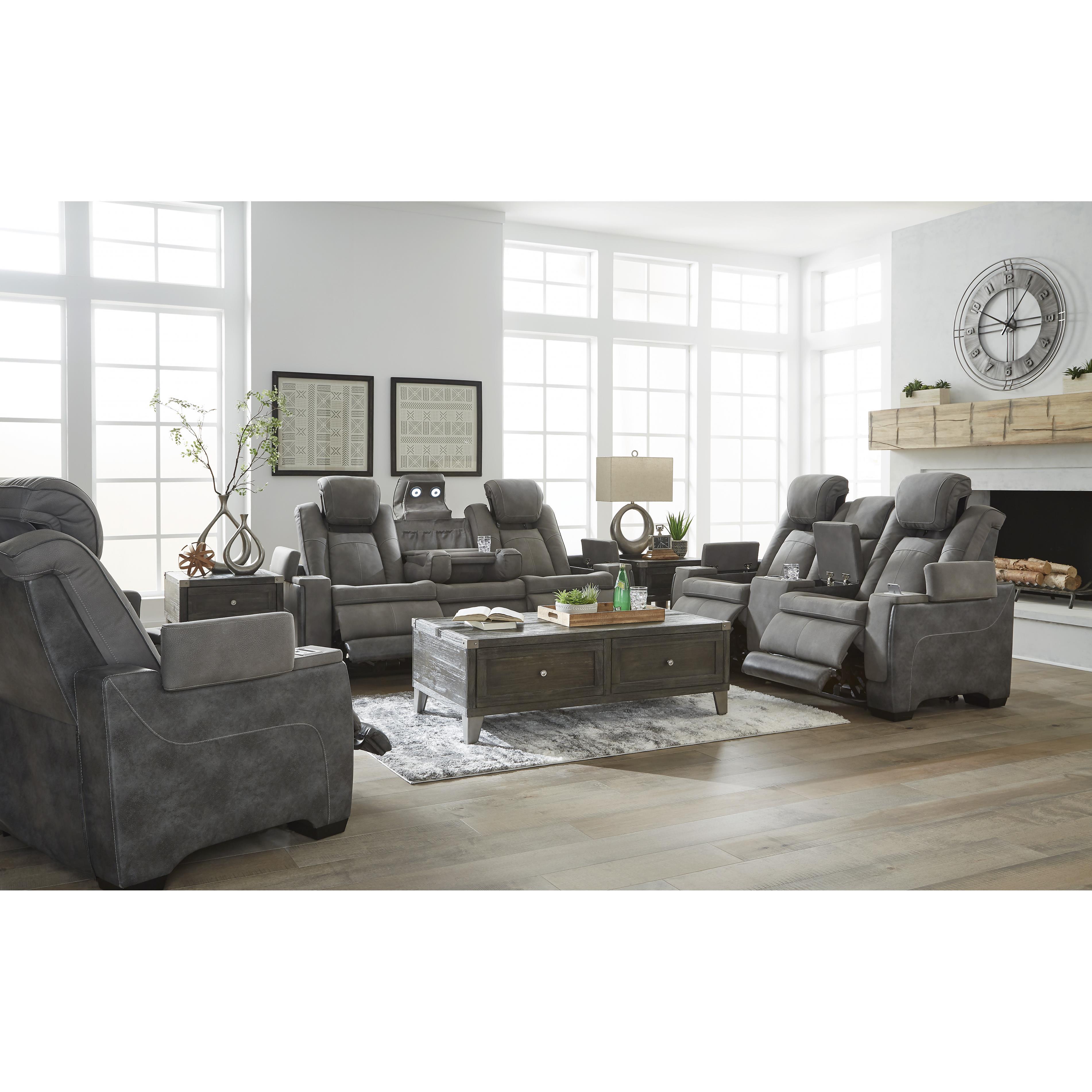 Signature Design by Ashley Next-Gen Durapella 22004U2 3 pc Power Reclining Living Room Set - Image 2