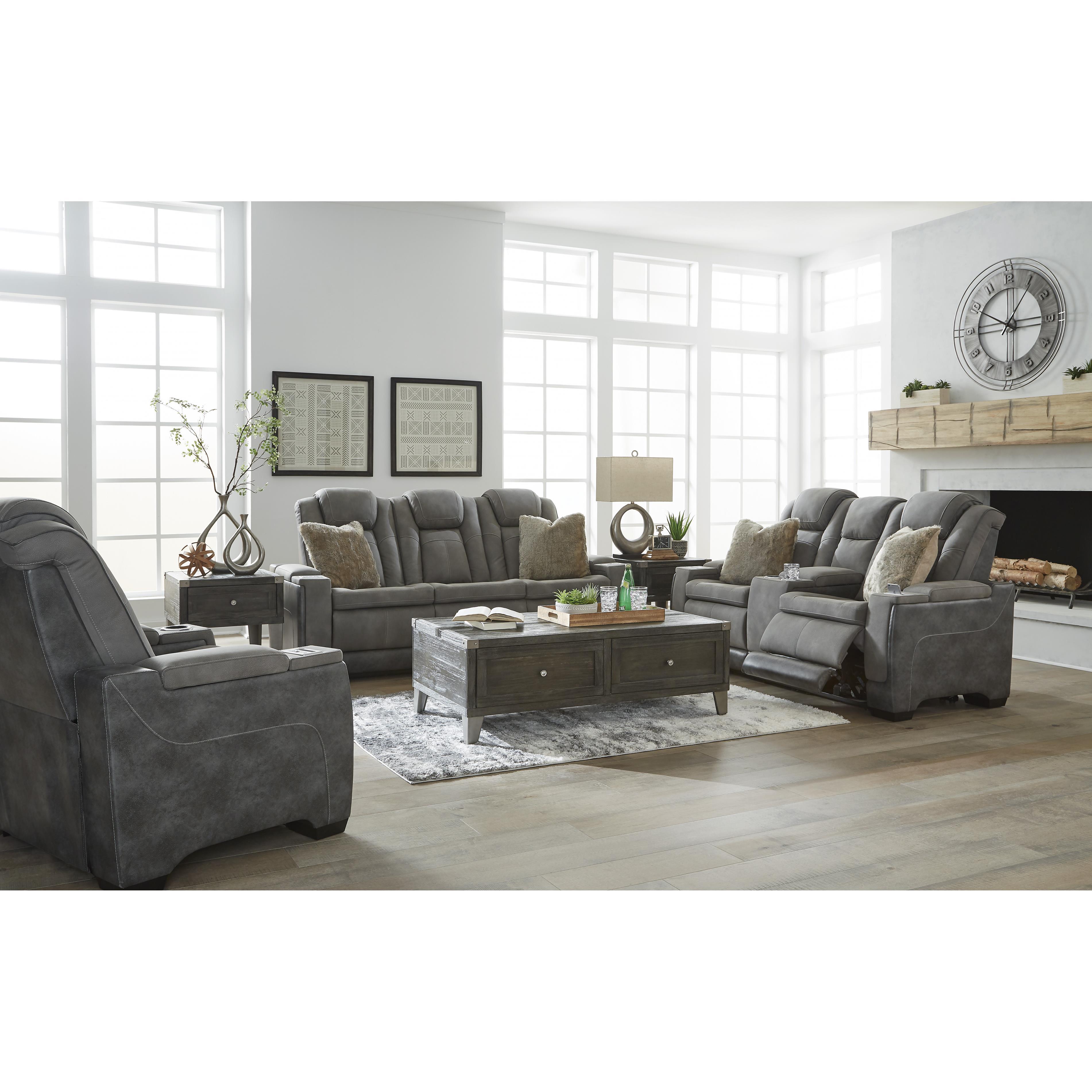 Signature Design by Ashley Next-Gen Durapella 22004U2 3 pc Power Reclining Living Room Set - Image 3