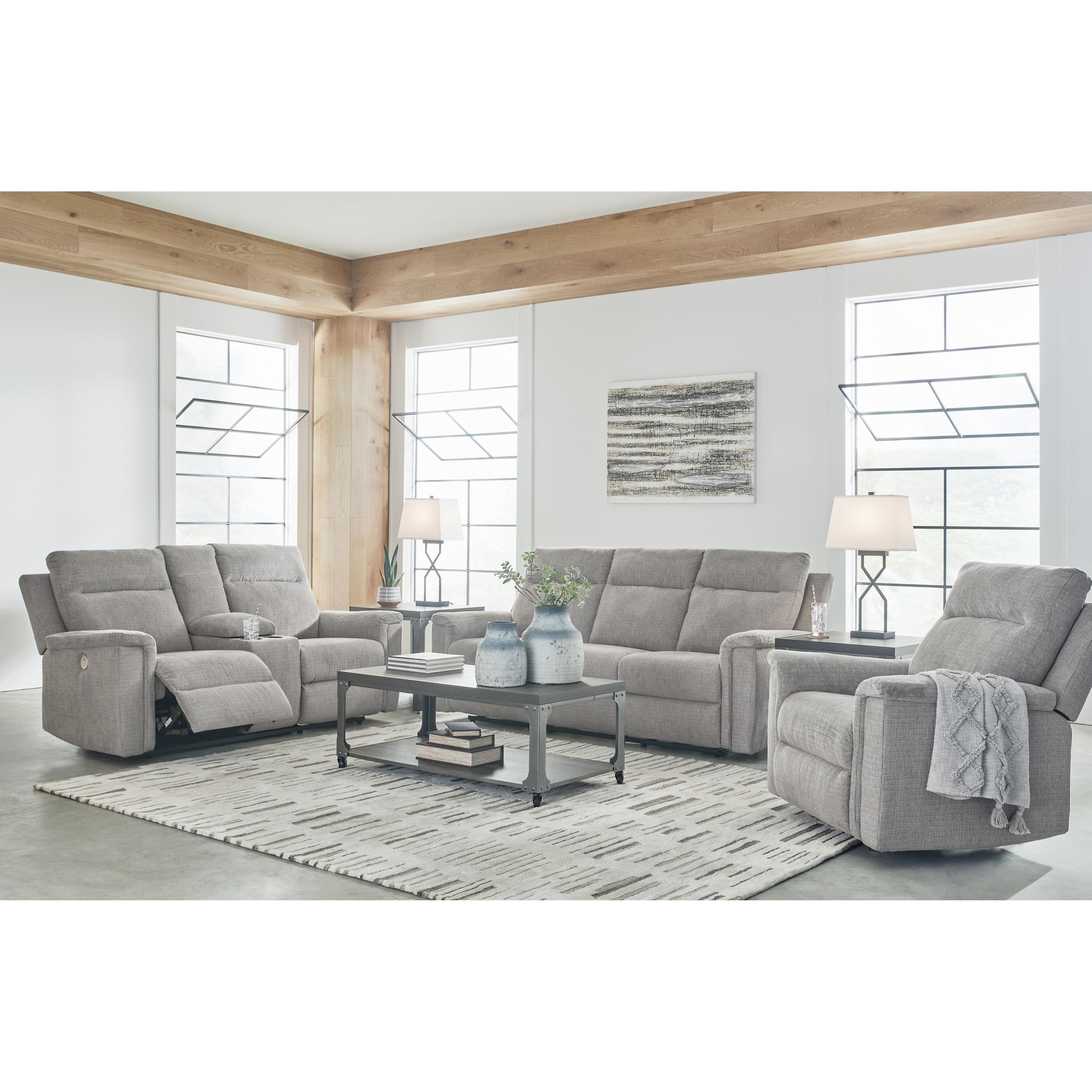 Signature Design by Ashley Barnsana 33201U2 3 pc Power Reclining Living Room Set - Image 1