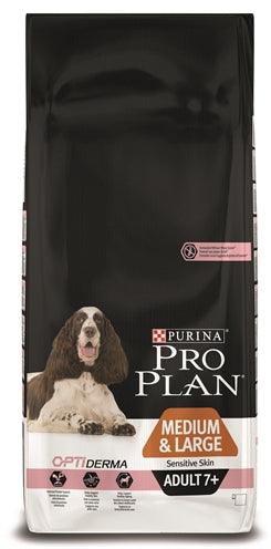 PRO PLAN® Senior 7+ Sensitive – rich in salmon and rice for sensitive older dogs – 14 kg - Image 1