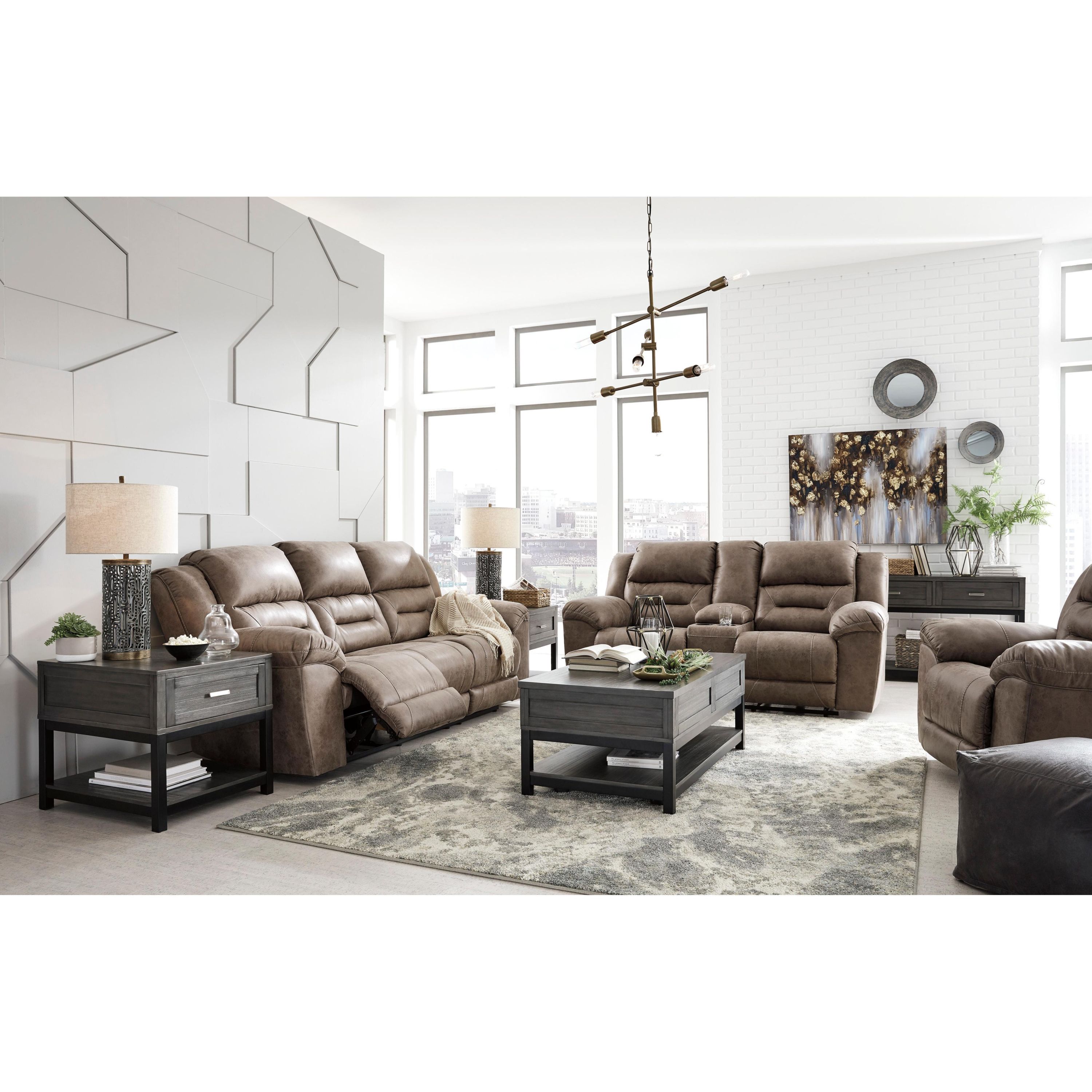 Signature Design by Ashley Stoneland 39905U5 3 pc Power Reclining Living Room Set