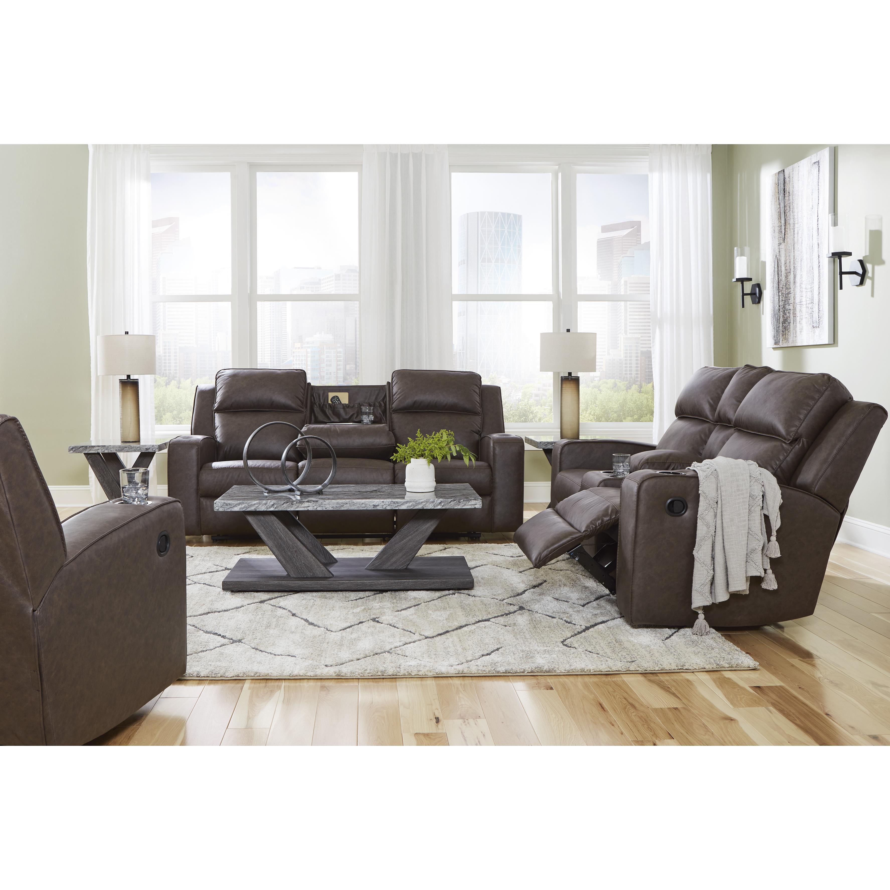 Signature Design by Ashley Lavenhorne 63306U2 3 pc Reclining Living Room Set - Image 3