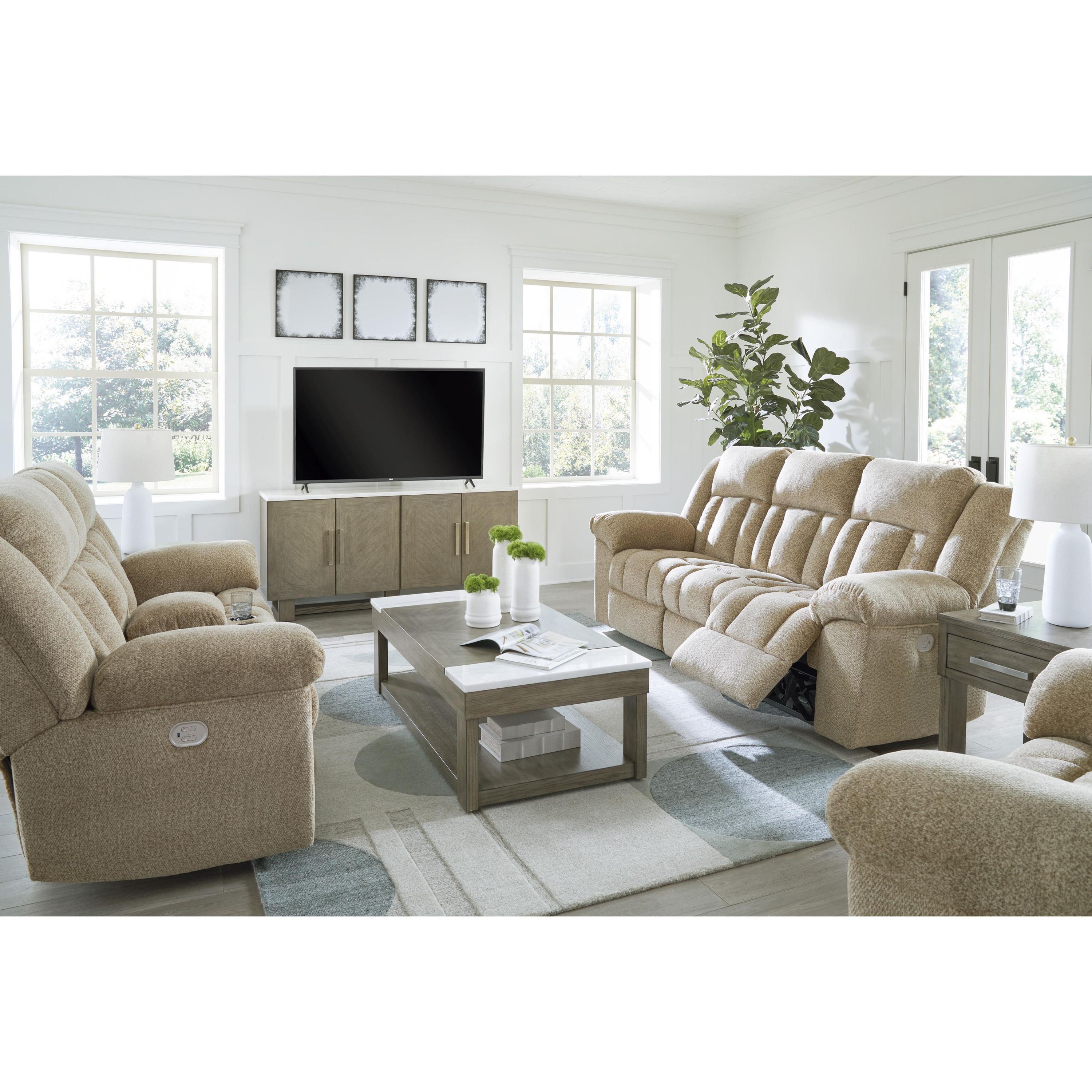 Signature Design by Ashley Tip-Off 69305U2 3 pc Power Reclining Living Room Set - Image 3