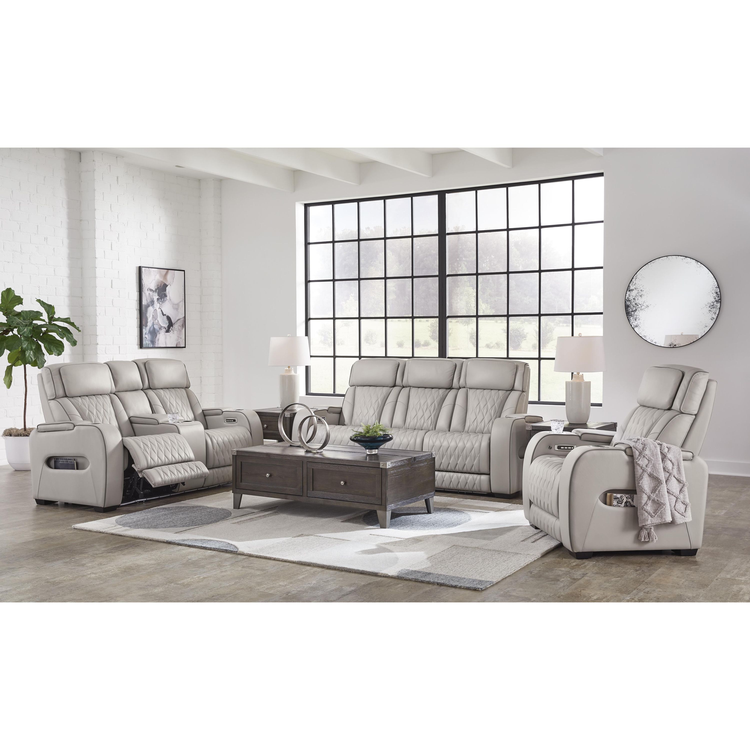Signature Design by Ashley Boyington U27105U2 3 pc Power Reclining Living Room Set - Image 1