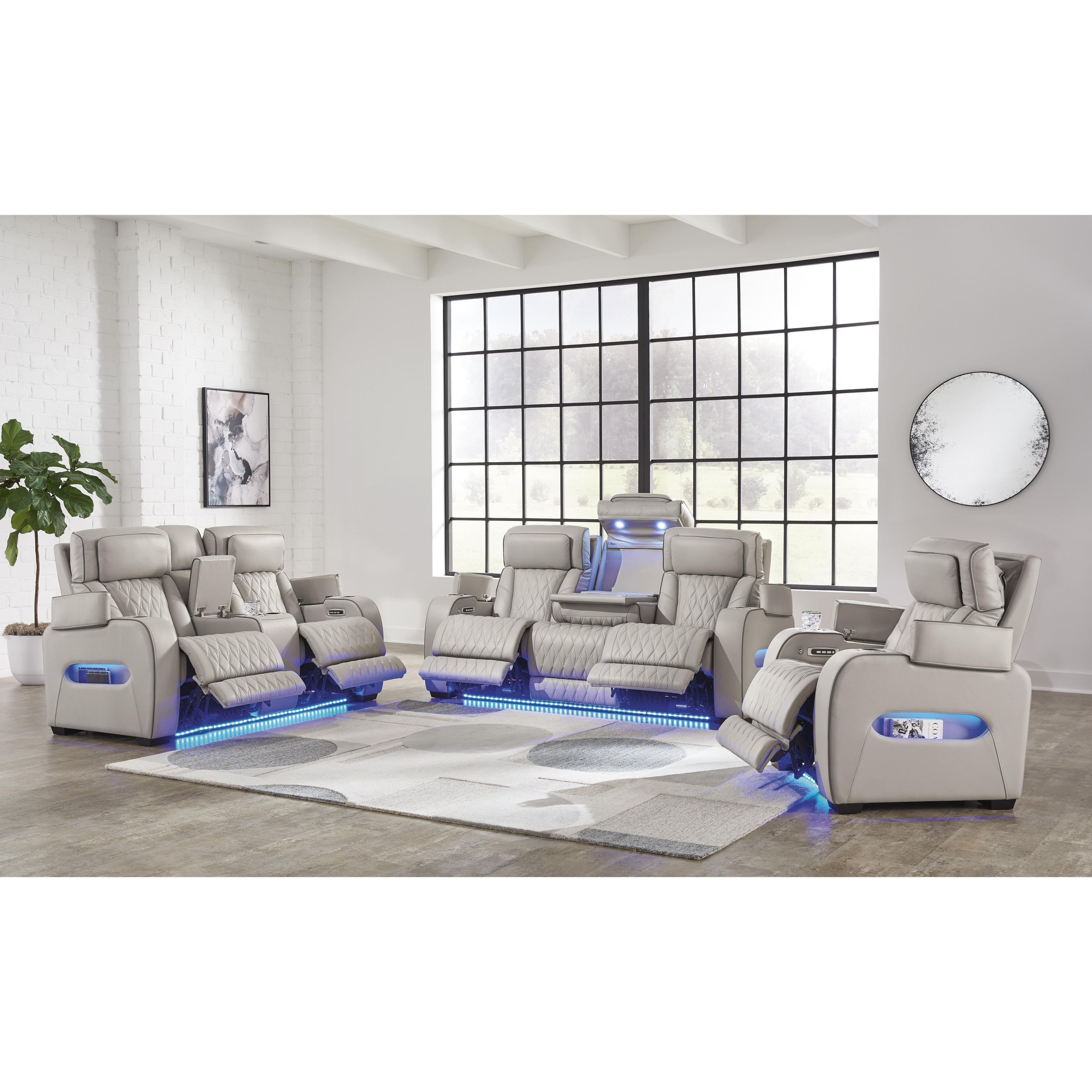 Signature Design by Ashley Boyington U27105U2 3 pc Power Reclining Living Room Set - Image 3