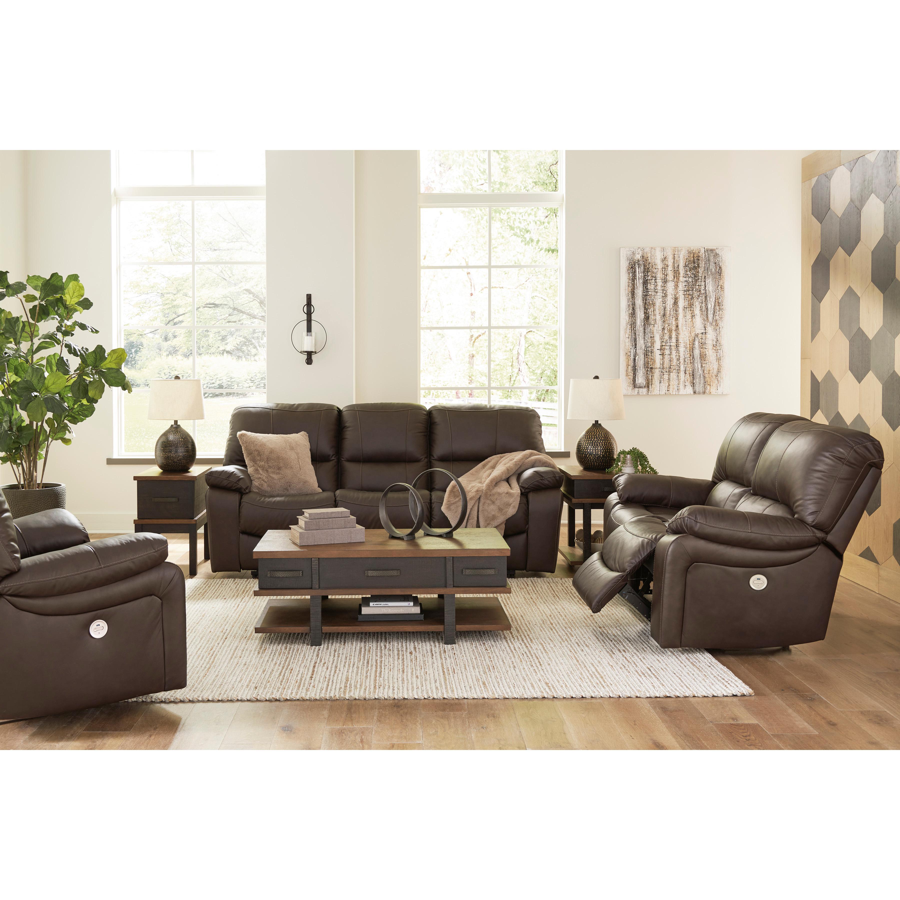 Signature Design by Ashley Leesworth U43808U2 3 pc Power Reclining Living Room Set - Image 2