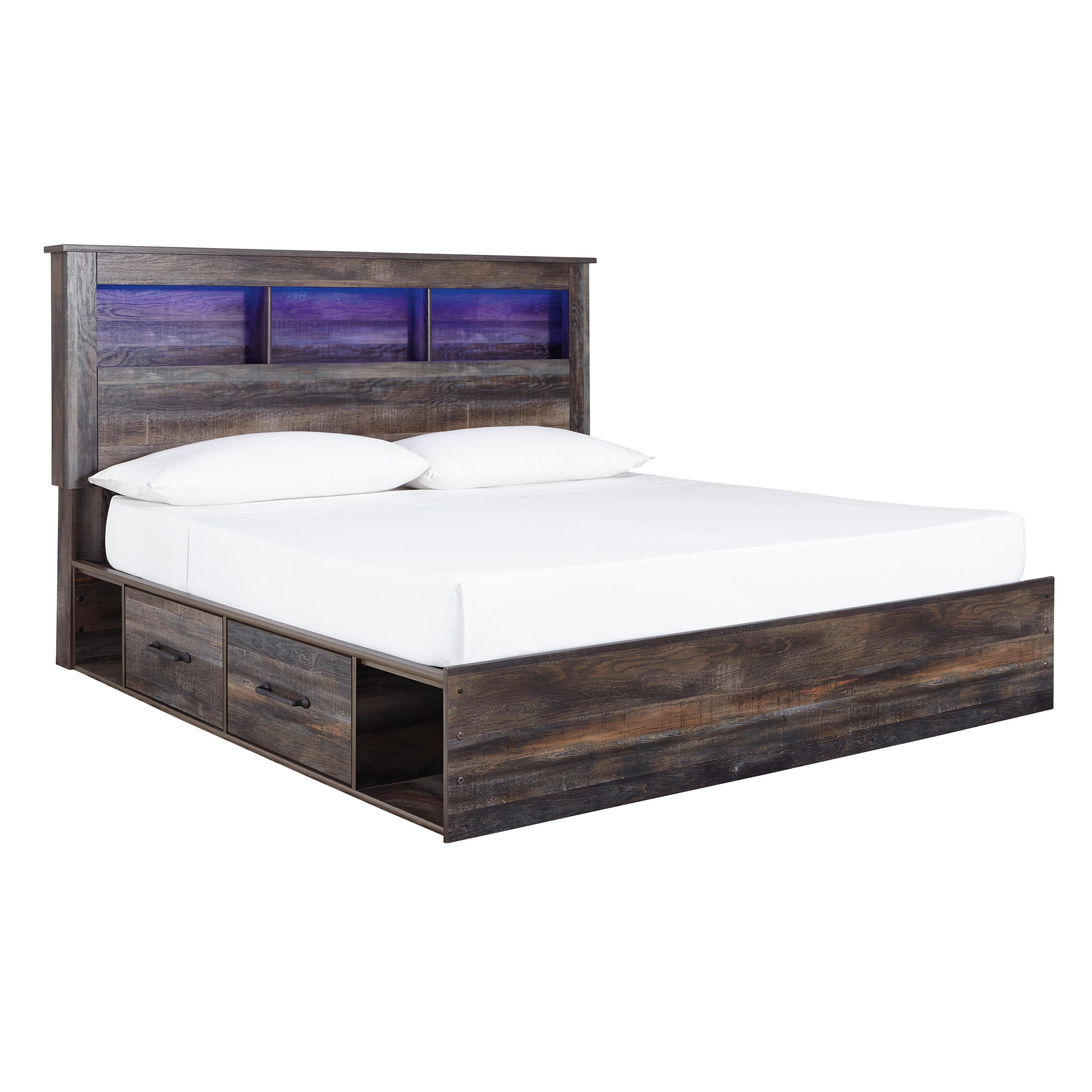 Signature Design by Ashley Drystan B211B110 7 pc King Bookcase Bedroom Set - Image 2
