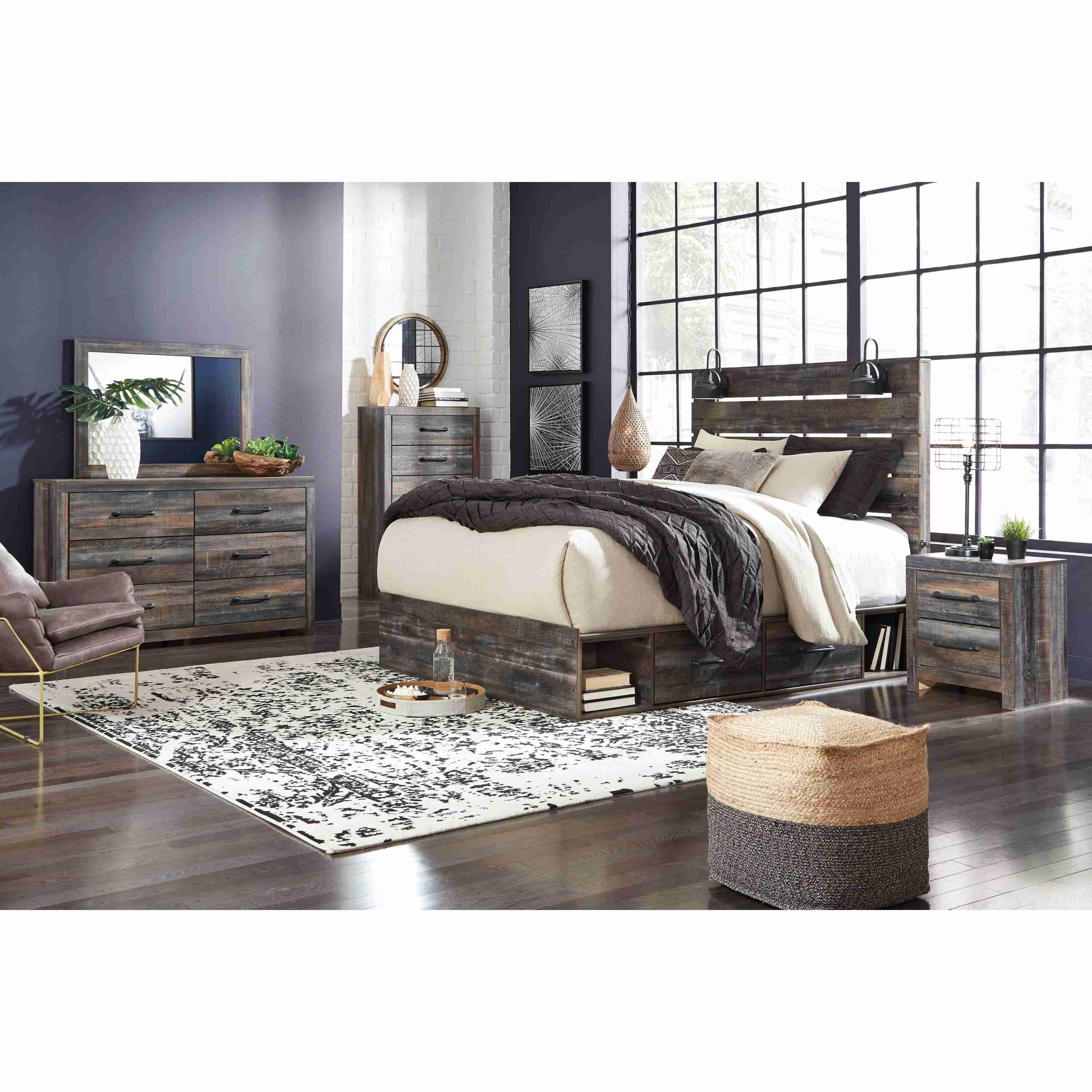 Signature Design by Ashley Drystan B211B96 6 pc Queen Storage Bedroom Set